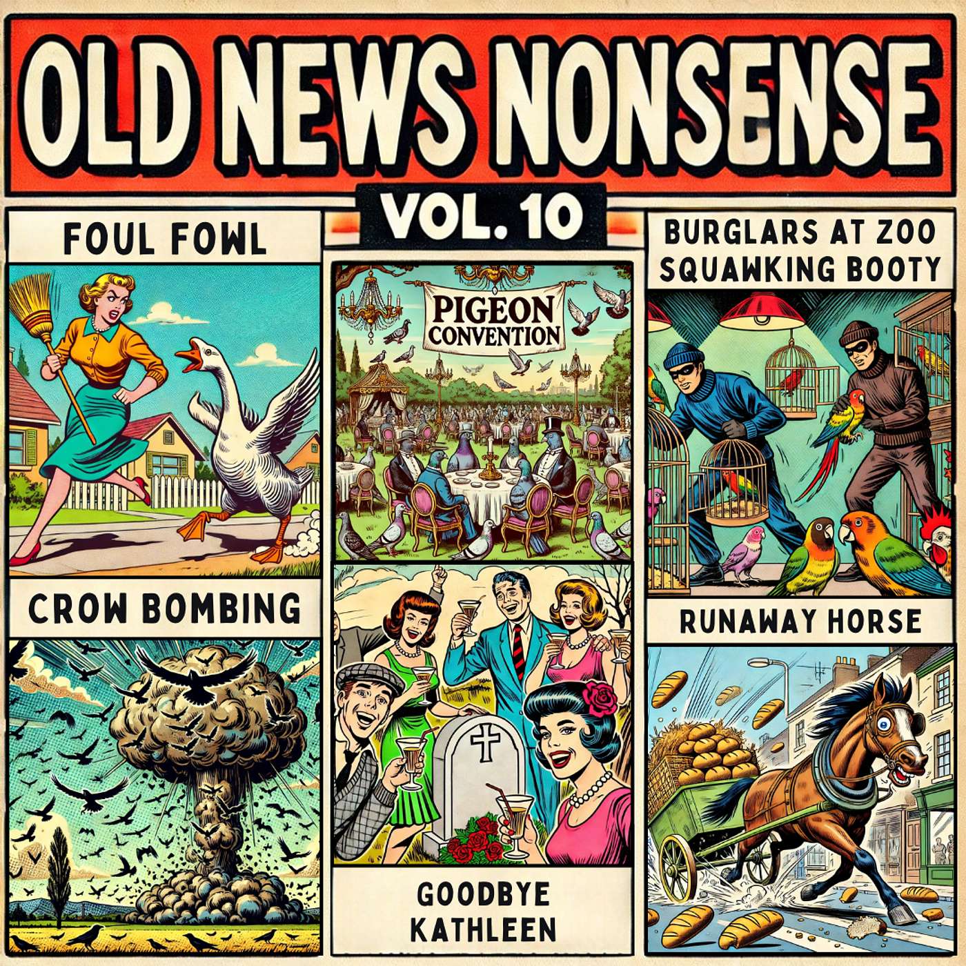 Old News Nonsense Vol. 10 – Birds, Beasts, and Bizarre Obituaries episode artwork