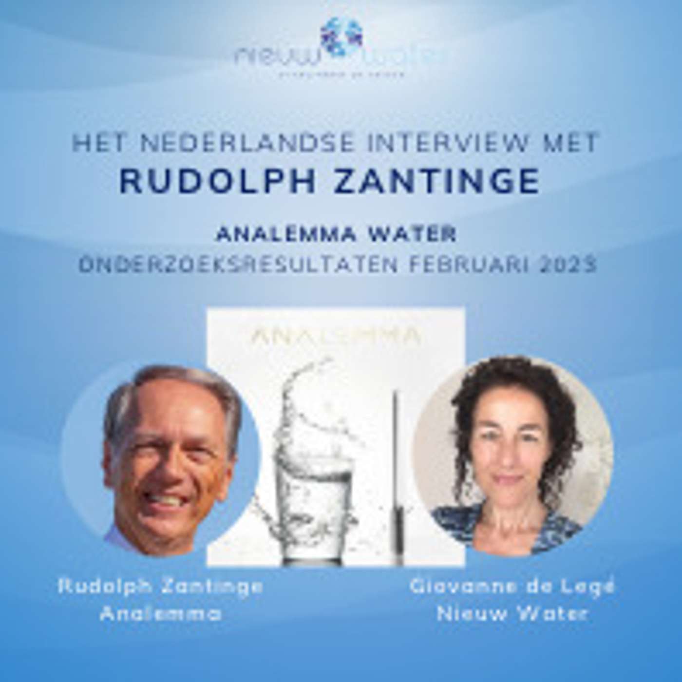 Interview met Rudolf Zantinge over Analemma Water