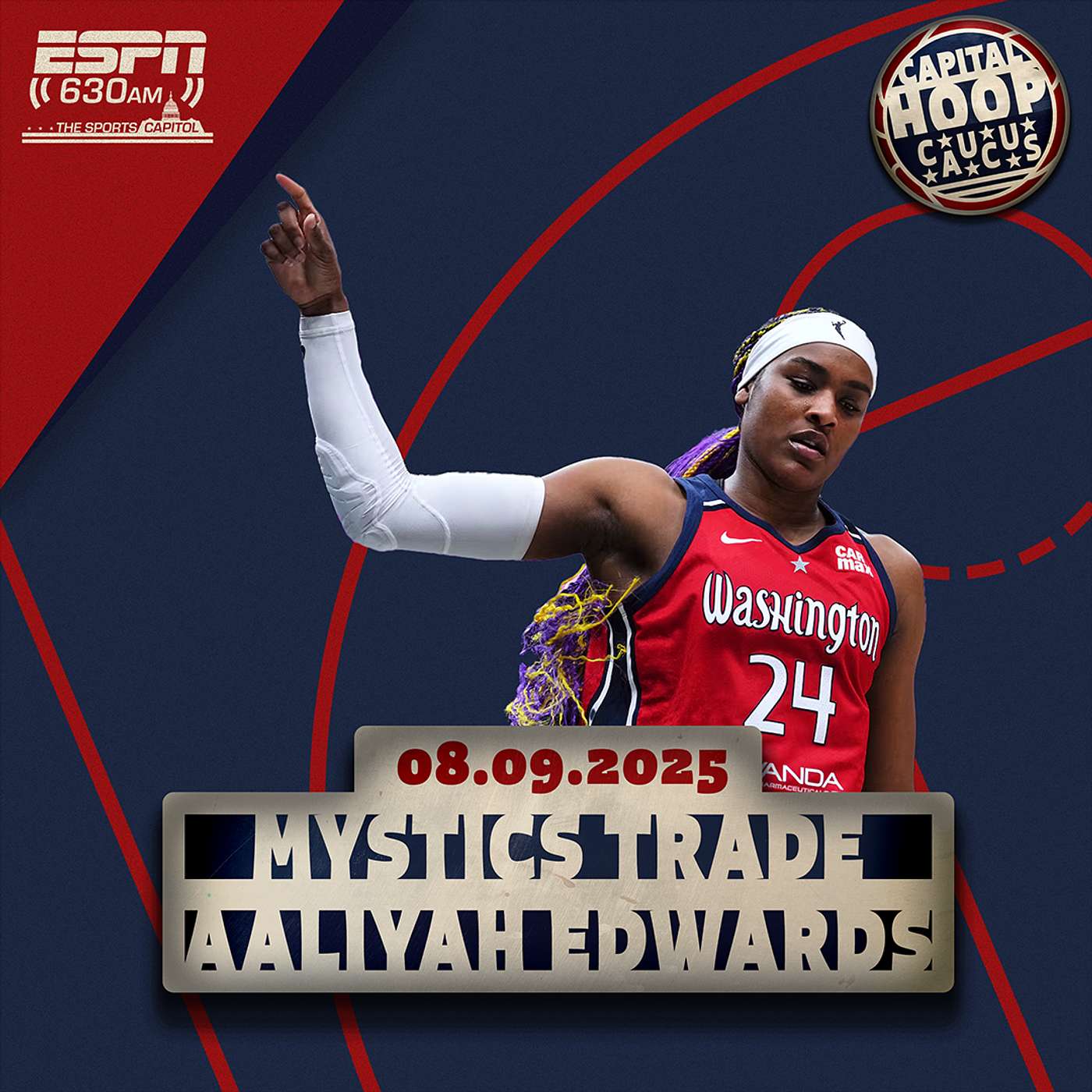 Mystics Trade Aaliyah Edwards and Brittney Sykes, Wizards Re-Unite with Anthony Gill, and a Go-Go Trade with Jenn Hatfield