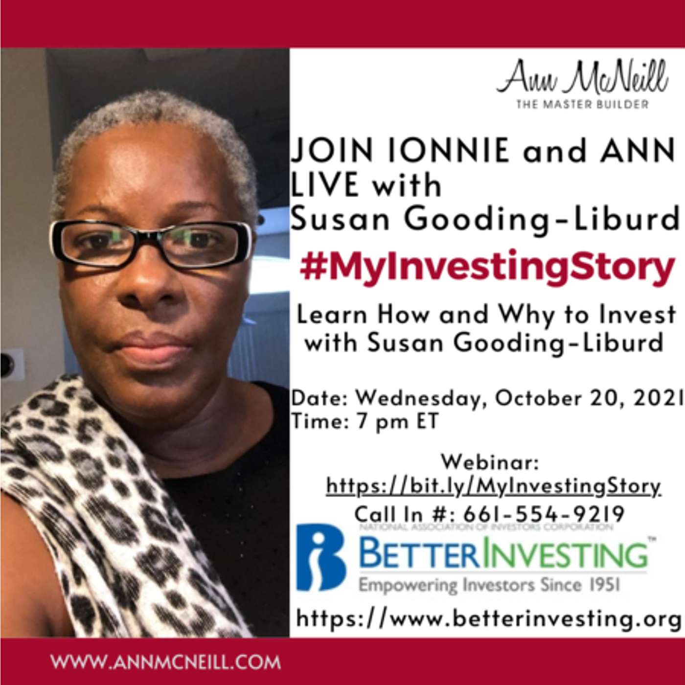 Learn How &amp; Why to Invest with Susan Gooding-Liburd #MyInvestingStory episode artwork