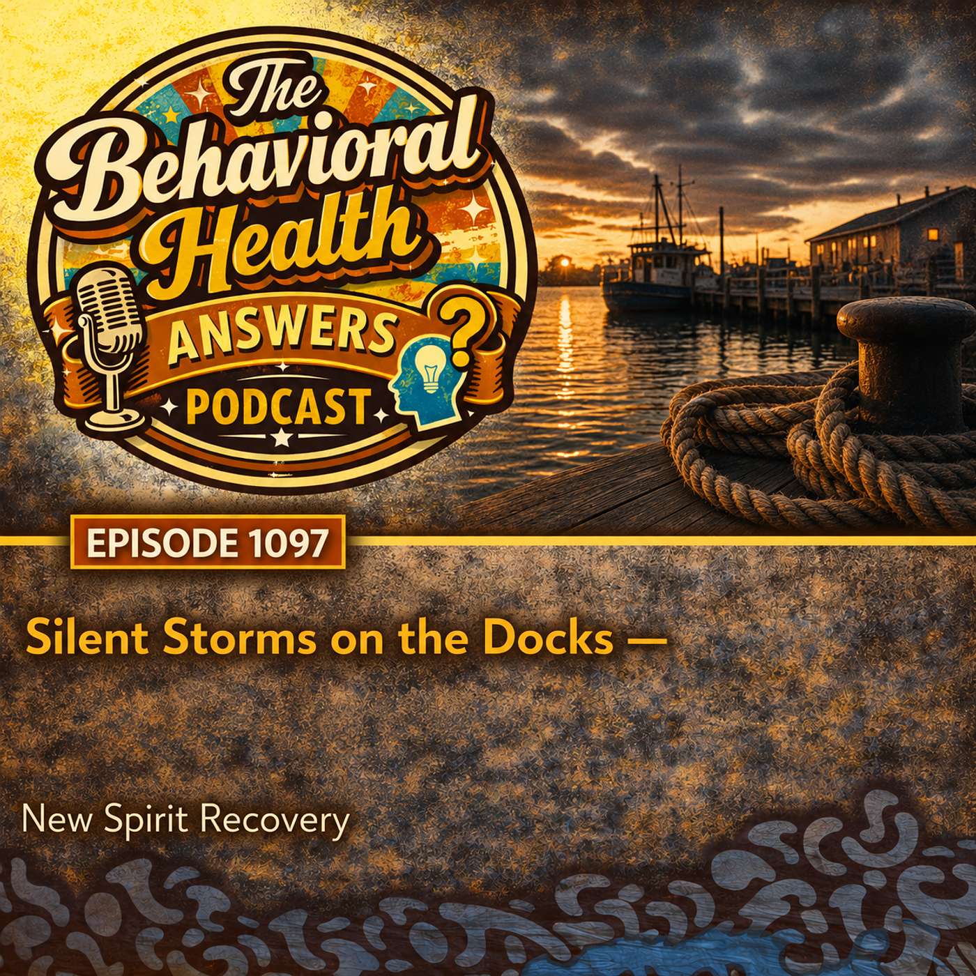 Episode 1097: Silent Storms on the Docks | New Spirit Recovery episode artwork