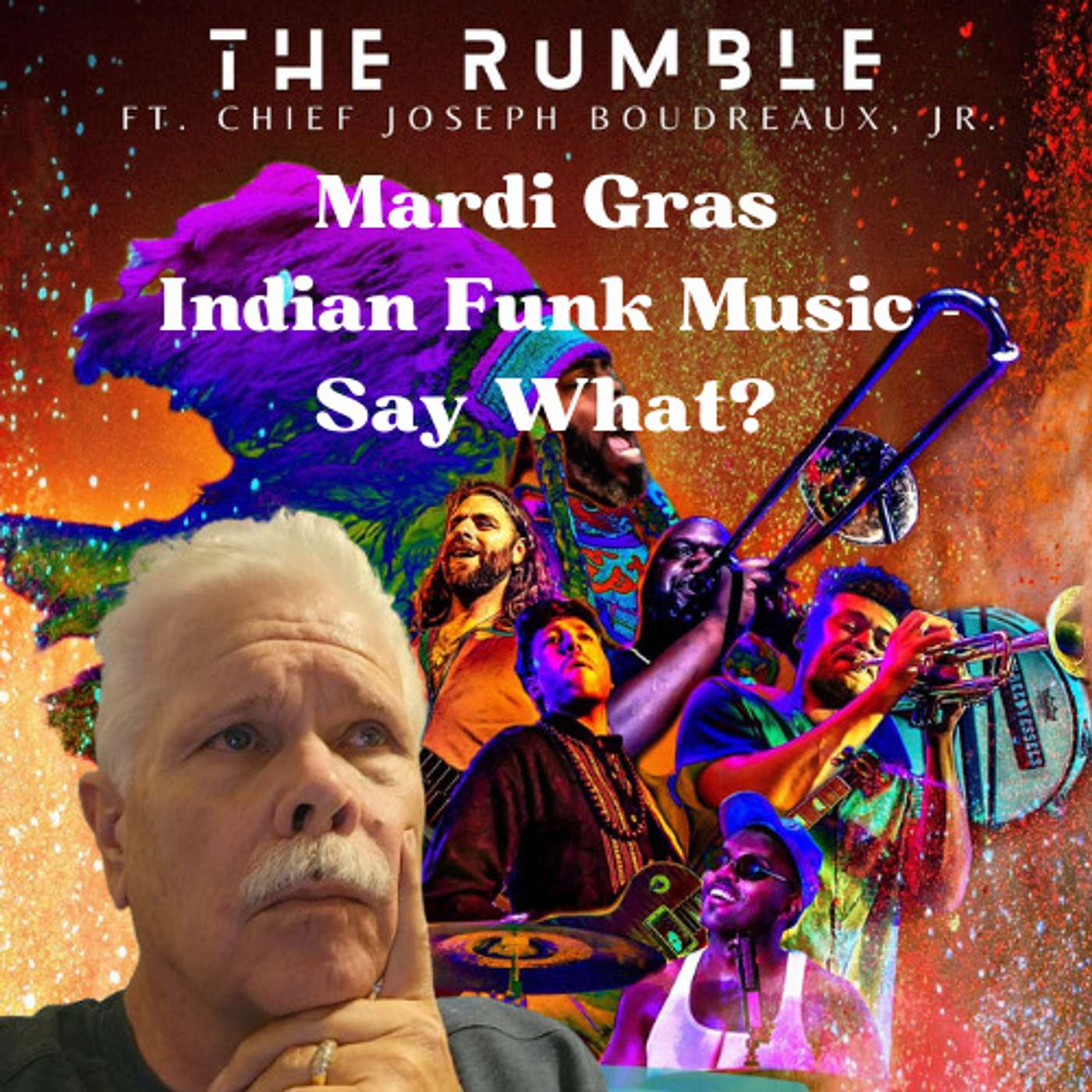 "Funky Elevation: Grammy-Nominated New Orleans Band Brings Mardi Gras Indian Vibes!" episode artwork