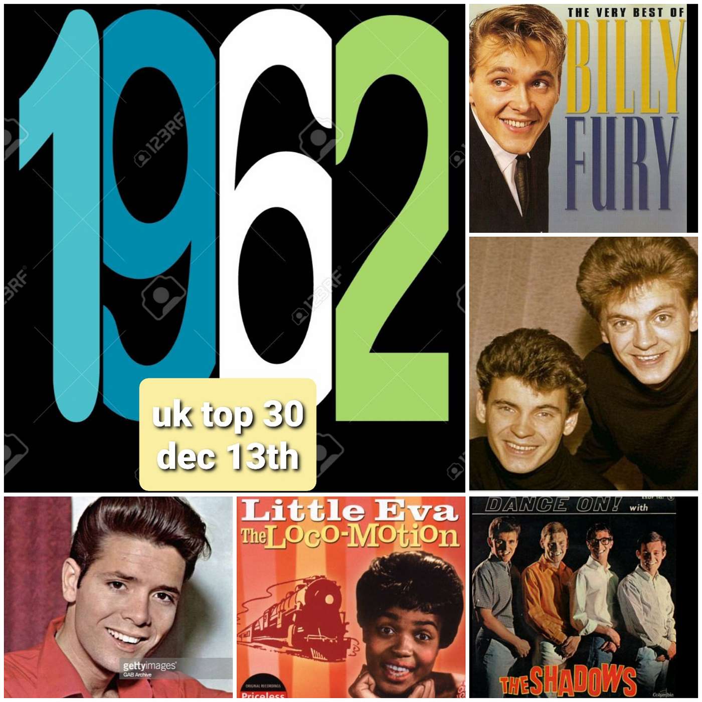 UK Chart for 13th December 1962