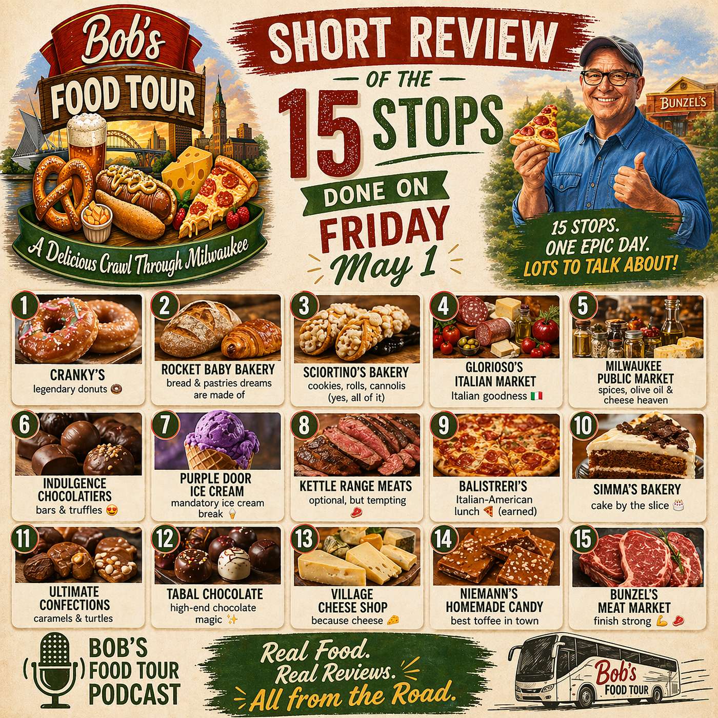Surviving 15 Food Stops in One Day episode artwork