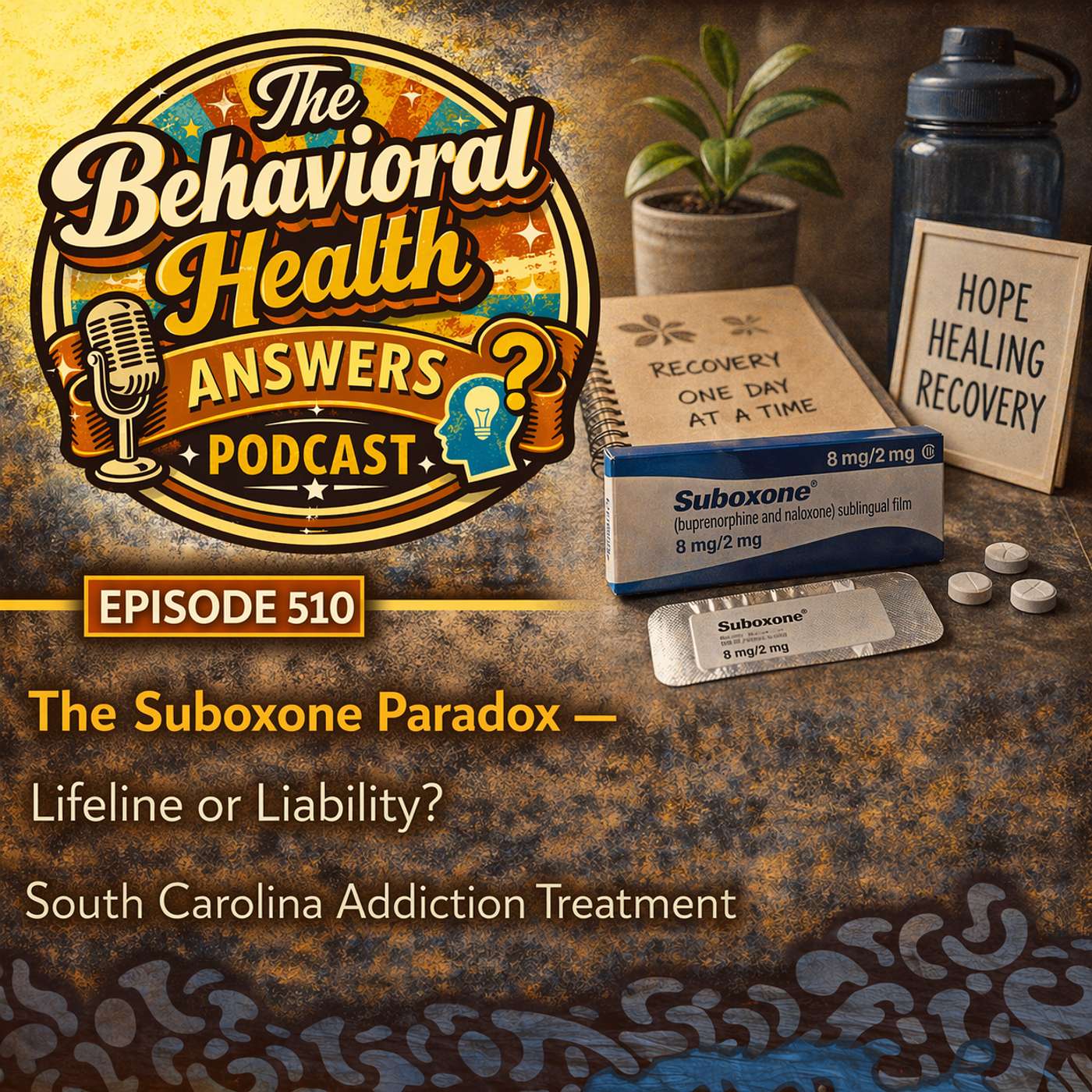 Episode 510: The Suboxone Paradox - Lifeline or Liability? | South Carolina Addiction Treatment episode artwork