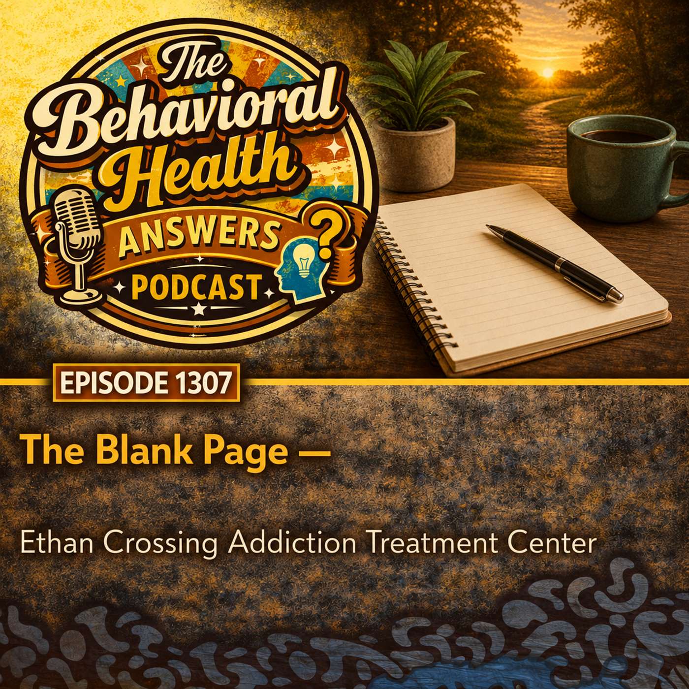 Episode 1307: The Blank Page | Ethan Crossing Addiction Treatment Center episode artwork