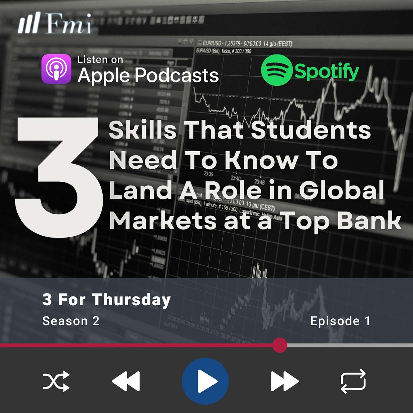 Top 3 skills that students need to know to land a role in Global Markets at top banks
