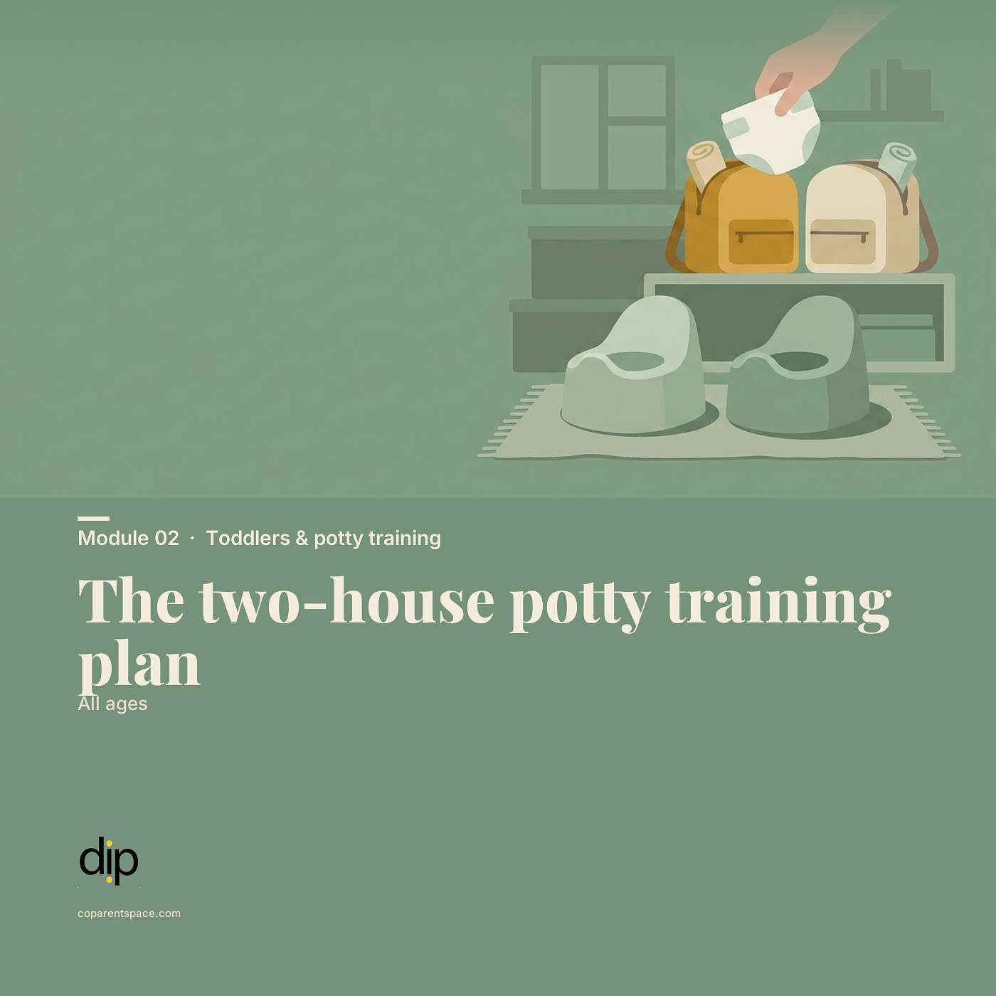 The two-house potty training plan during divorce (Ages 0–3) | CoParentSpace episode artwork