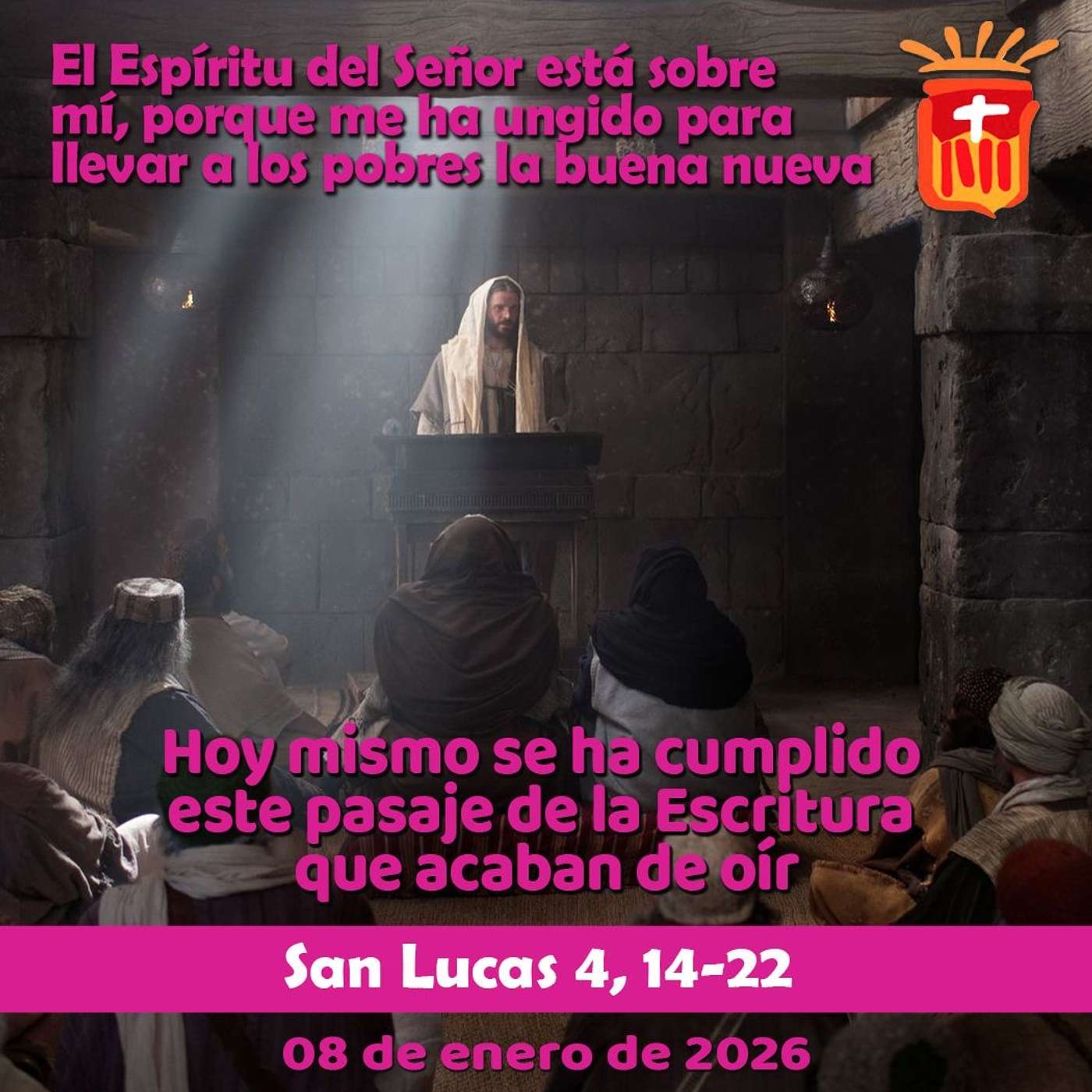 2026-01-08 San Lucas 4, 14-22: Jueves II de Navidad 2026-01-08 San Lucas 4, 14-22: Jueves II de Navidad