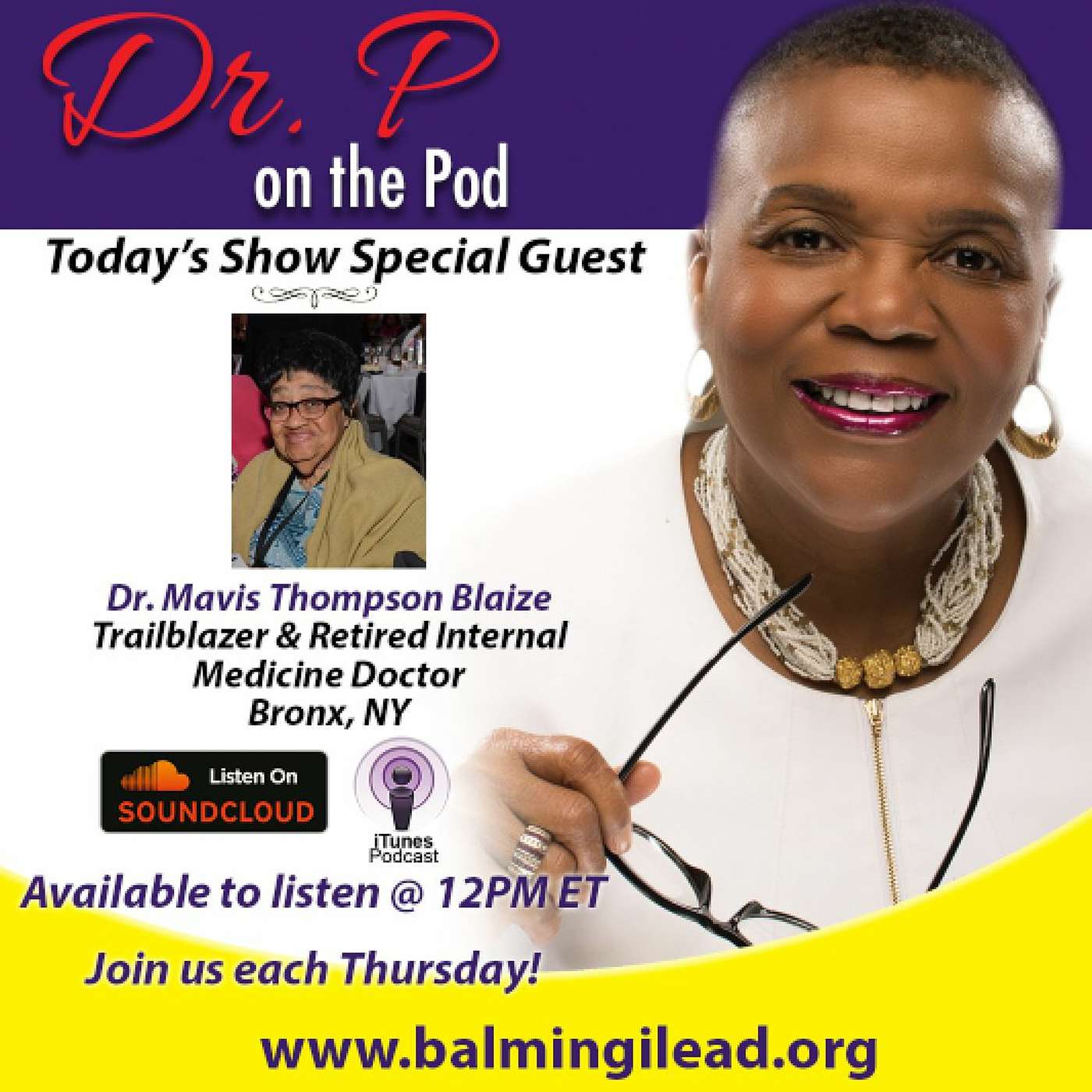 Dr. P on the Pod - Episode 26 - Dr. Mavis Thompson Blaize episode artwork