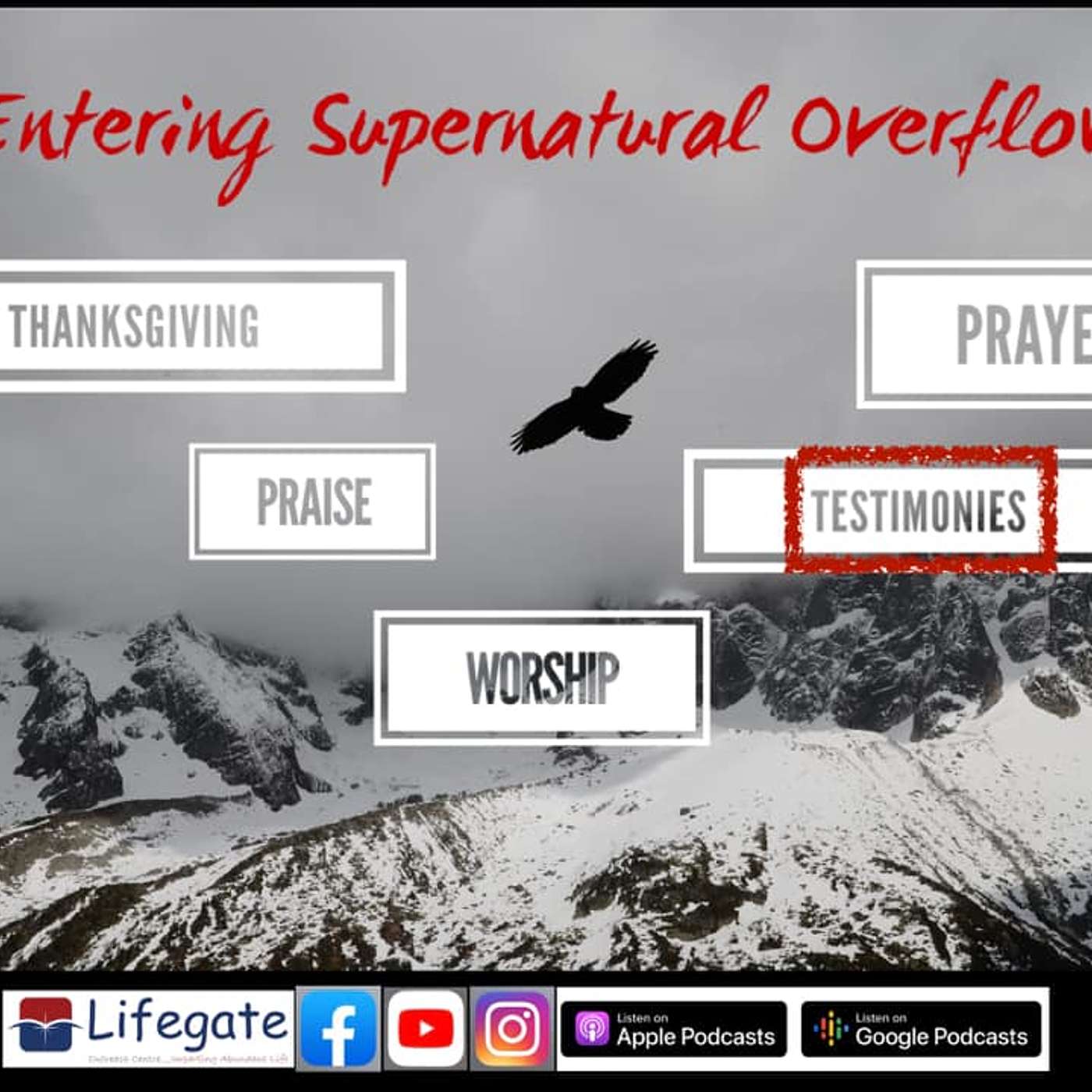 Entering Supernatural Overflow by Testimonies - Lifegate Church - 24.1.21 episode artwork