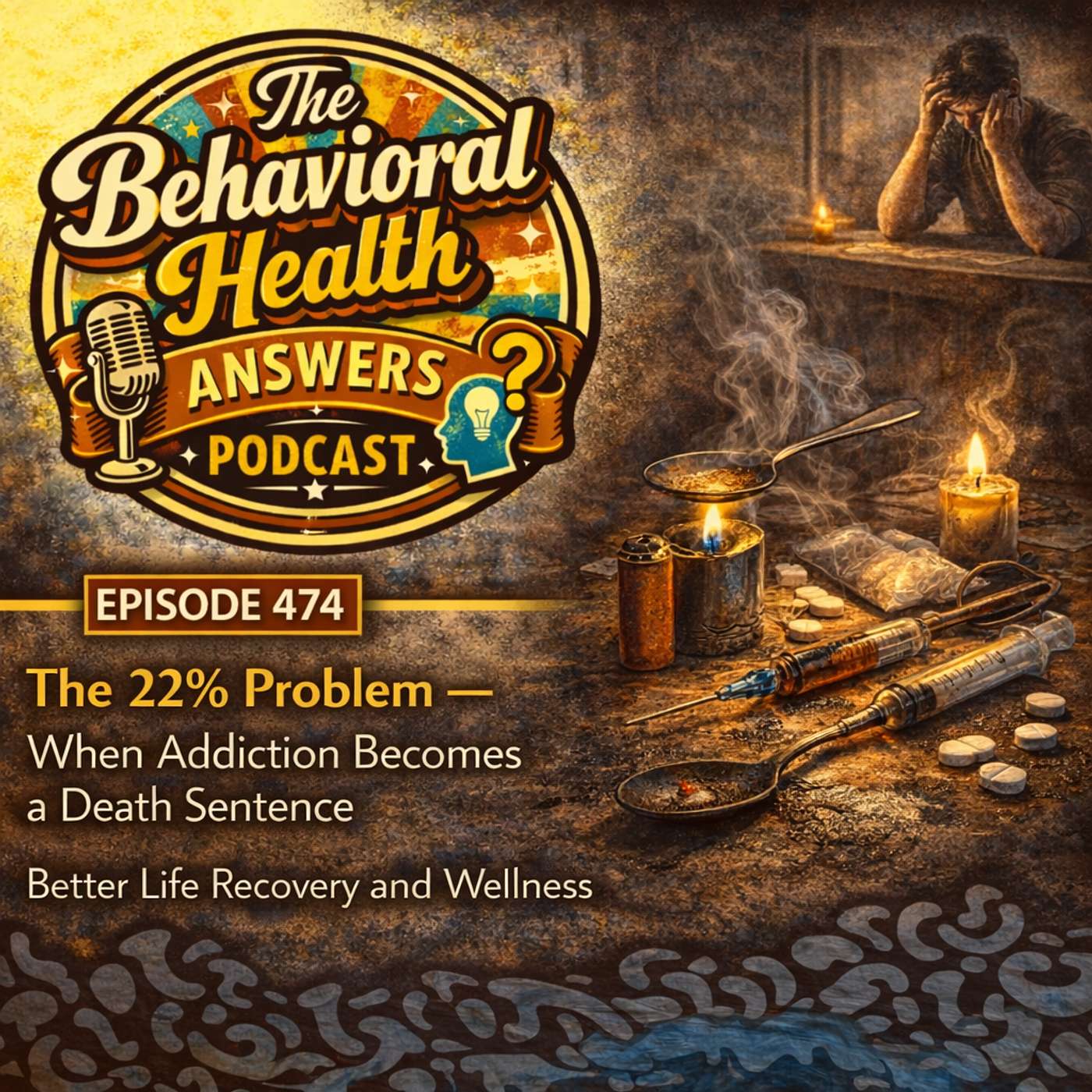 Episode 474: The 22% Problem - When Addiction Becomes a Death Sentence | Better Life Recovery and Wellness episode artwork