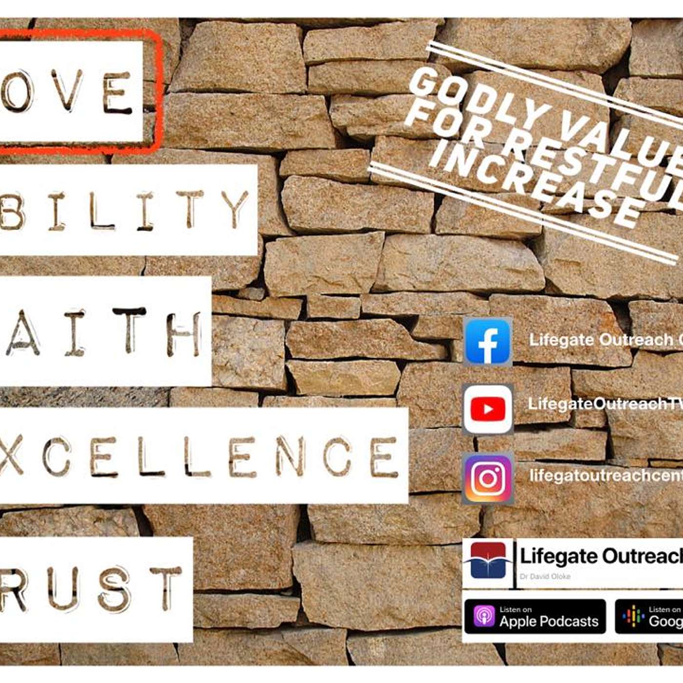A Lifestyle of Unconditional Love - Lifegate Outreach Centre - 1.3.20 episode artwork