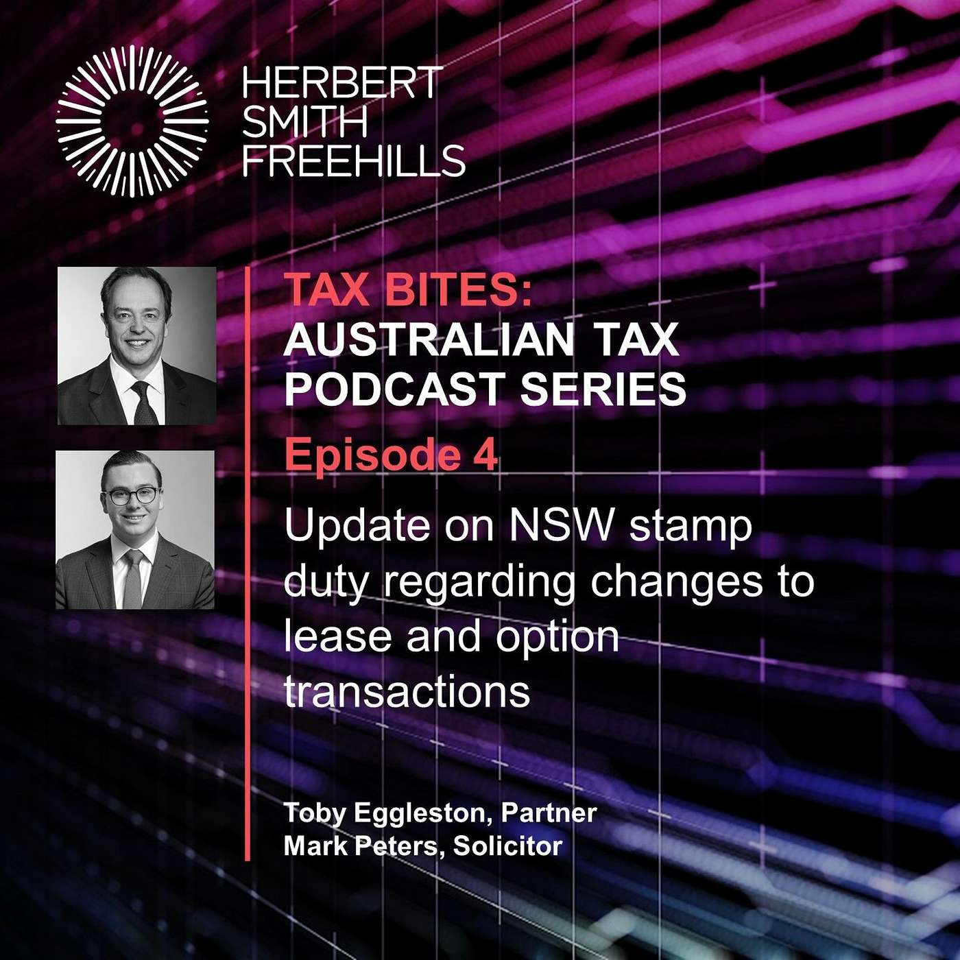 Tax Bites EP4: Update on NSW stamp duty regarding changes to lease and option transactions episode artwork