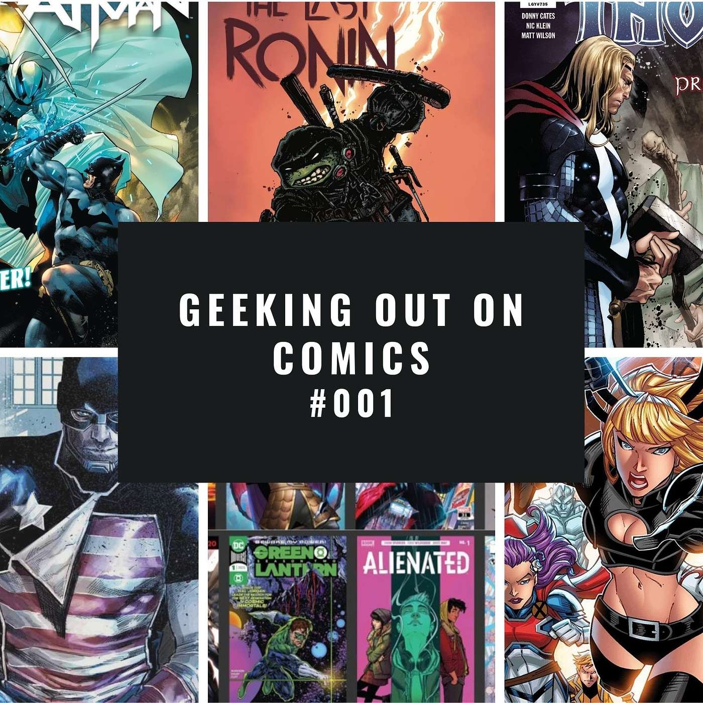 001 ...Comics including Batman #102, X of Swords, Thor #9, US Agent #1 and TMNT: The Last Ronin