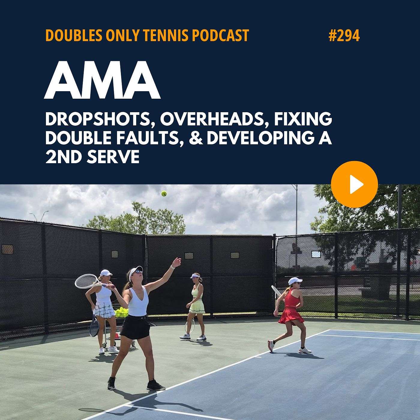 AMA: Dropshots, Overheads, Fixing Double Faults, & Developing a 2nd Serve episode artwork