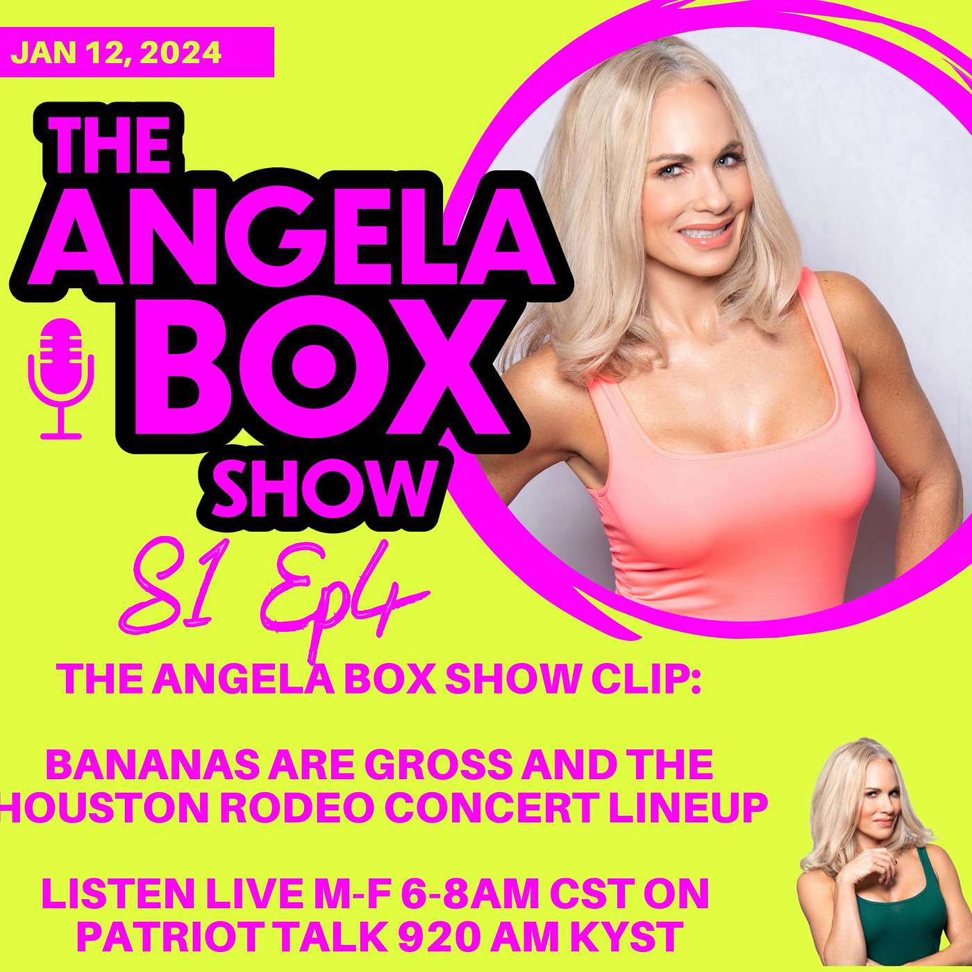The Angela Box Show Clip 1.12.24: Bananas are Gross and the Houston Rodeo Concert Lineup