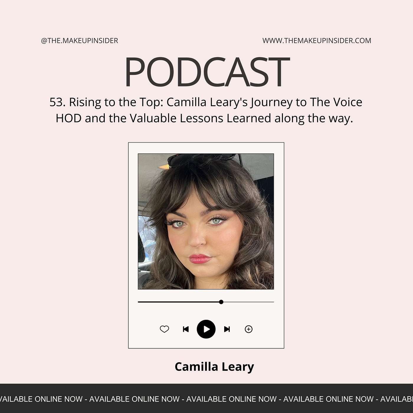 Rising to the Top: Camilla Leary's Journey to The Voice HOD and the Valuable Lessons Learned along the way.