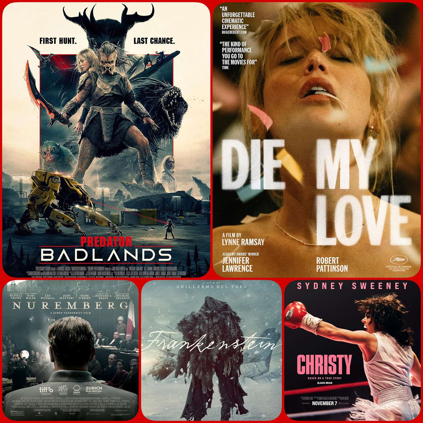 Episode 271 - Christy, Nuremberg, Die My Love, Frankenstein, Predator: Badlands episode artwork