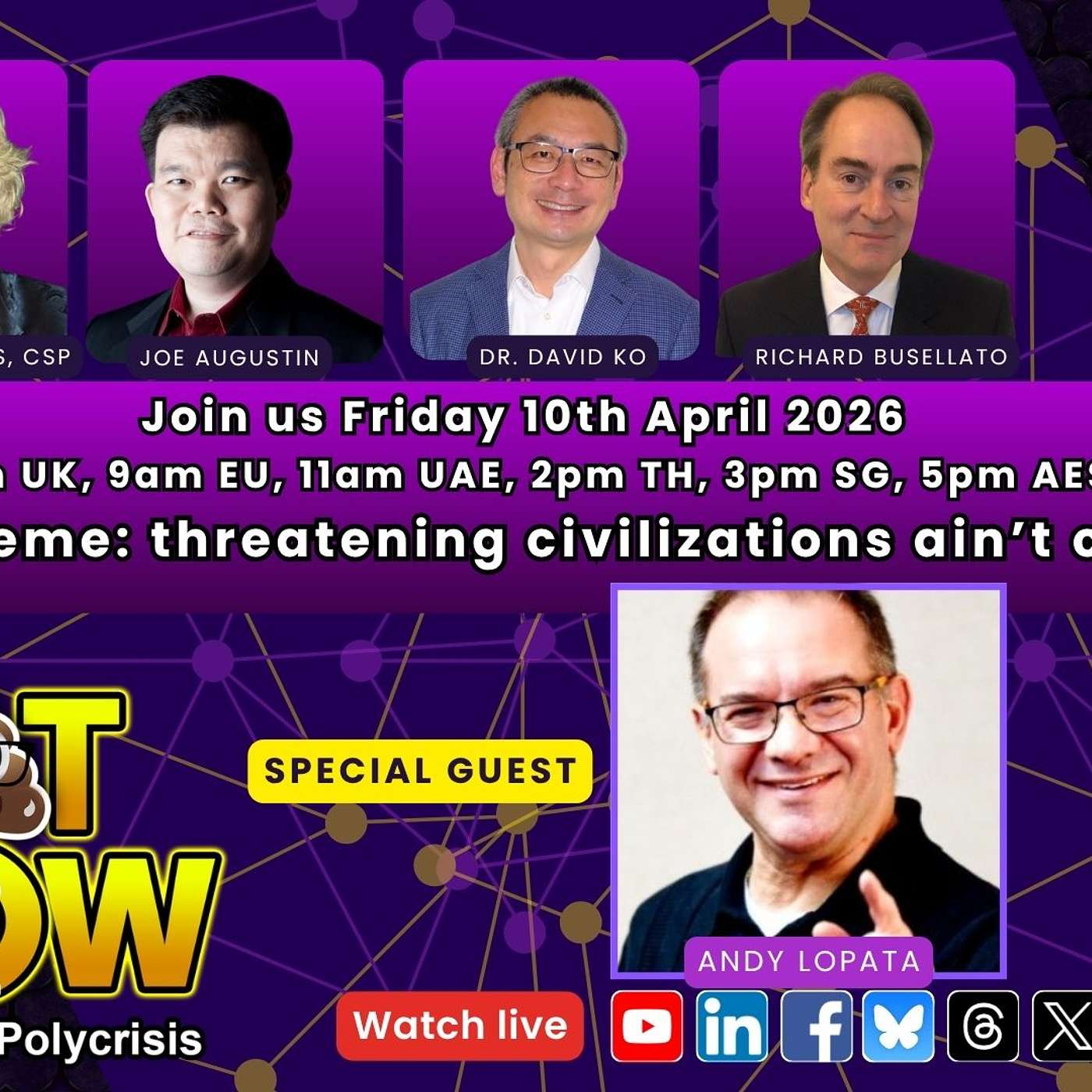 The Sh*t Show: threatening civilizations ain’t cool