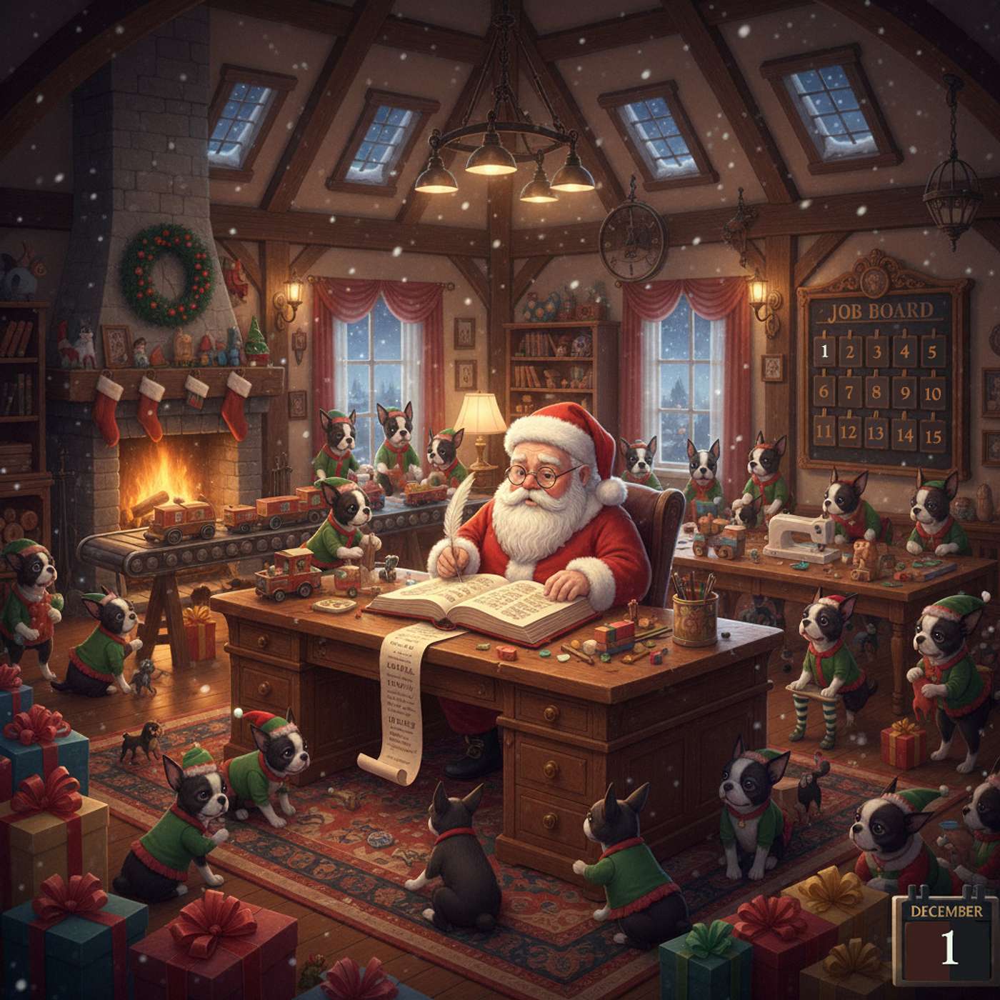 Boston Terrier Christmas