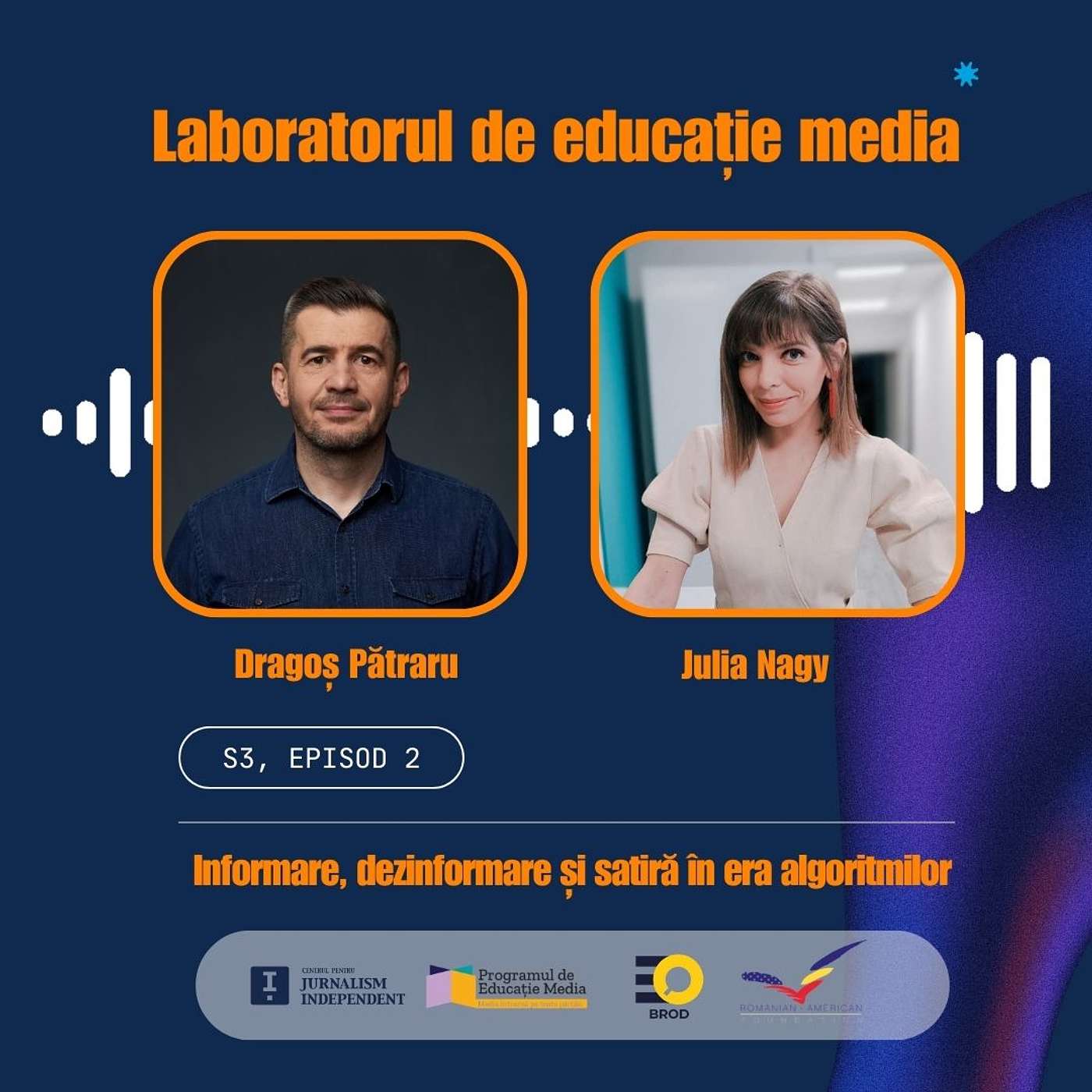 Informare, dezinformare și satiră în era algoritmilor. Dragoș Pătraru în Laboratorul de educație media. episode artwork