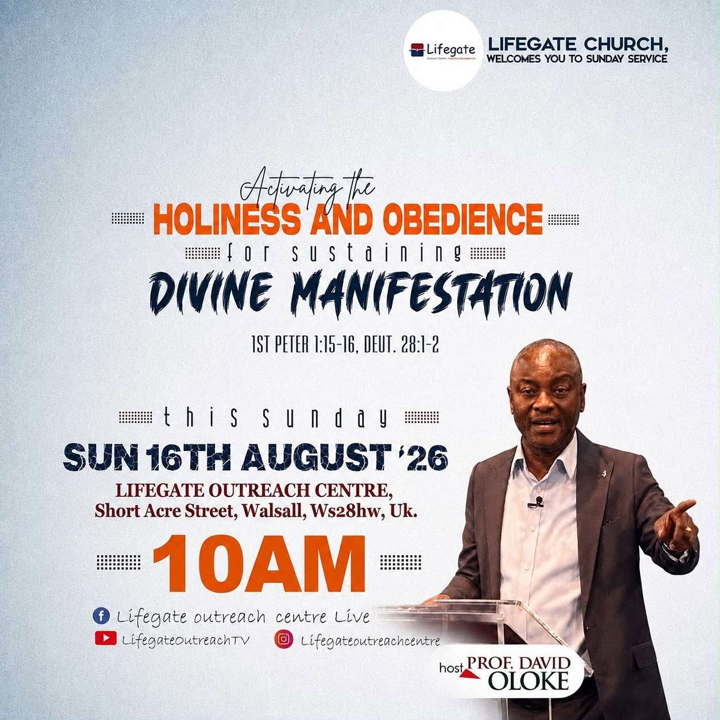 Holiness and Obedience for Divine Manifestation (Session 7) - Lifegate Church - 16.8.26 episode artwork