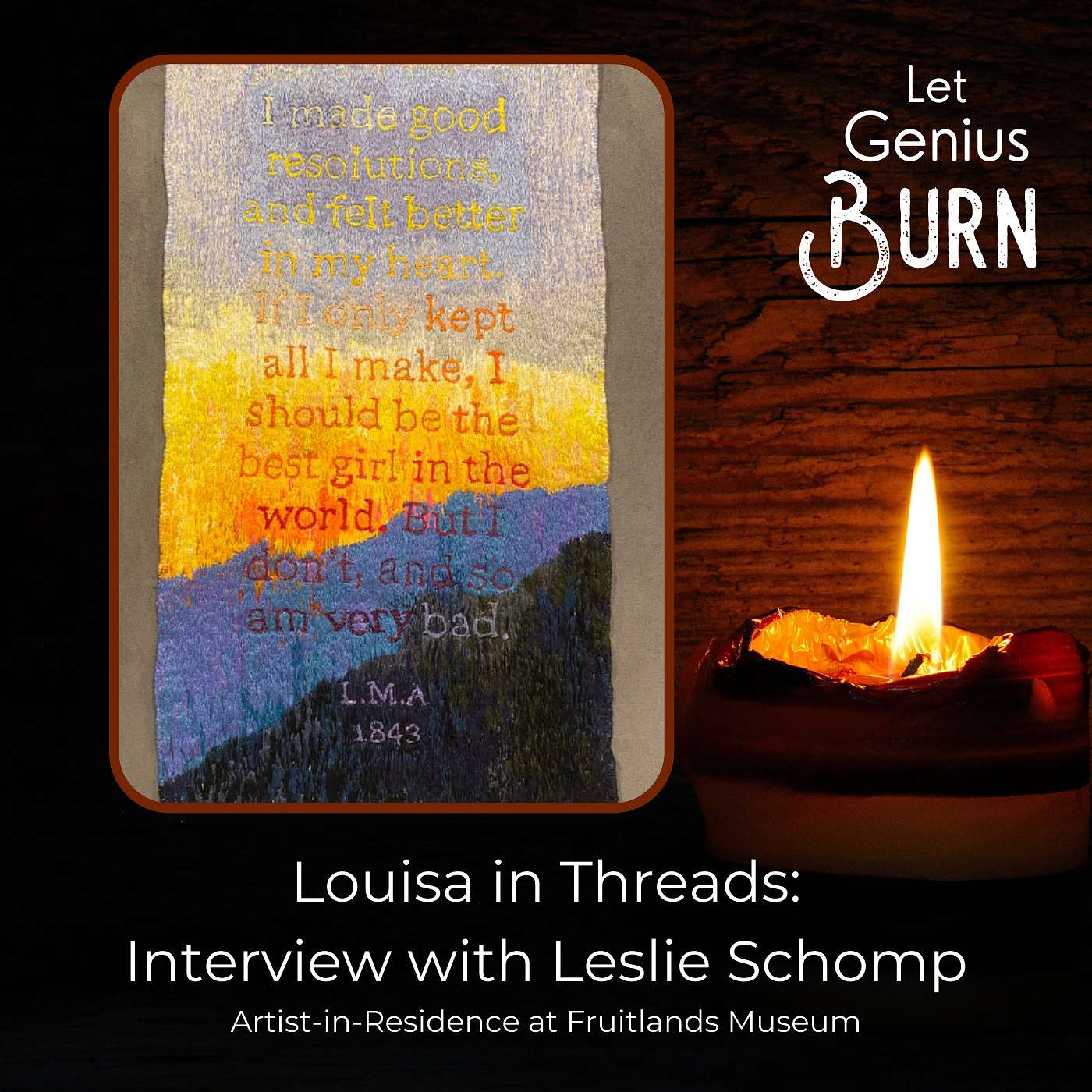 Louisa in Threads: Conversation with Fruitlands Artist-in-Residence Leslie Schomp