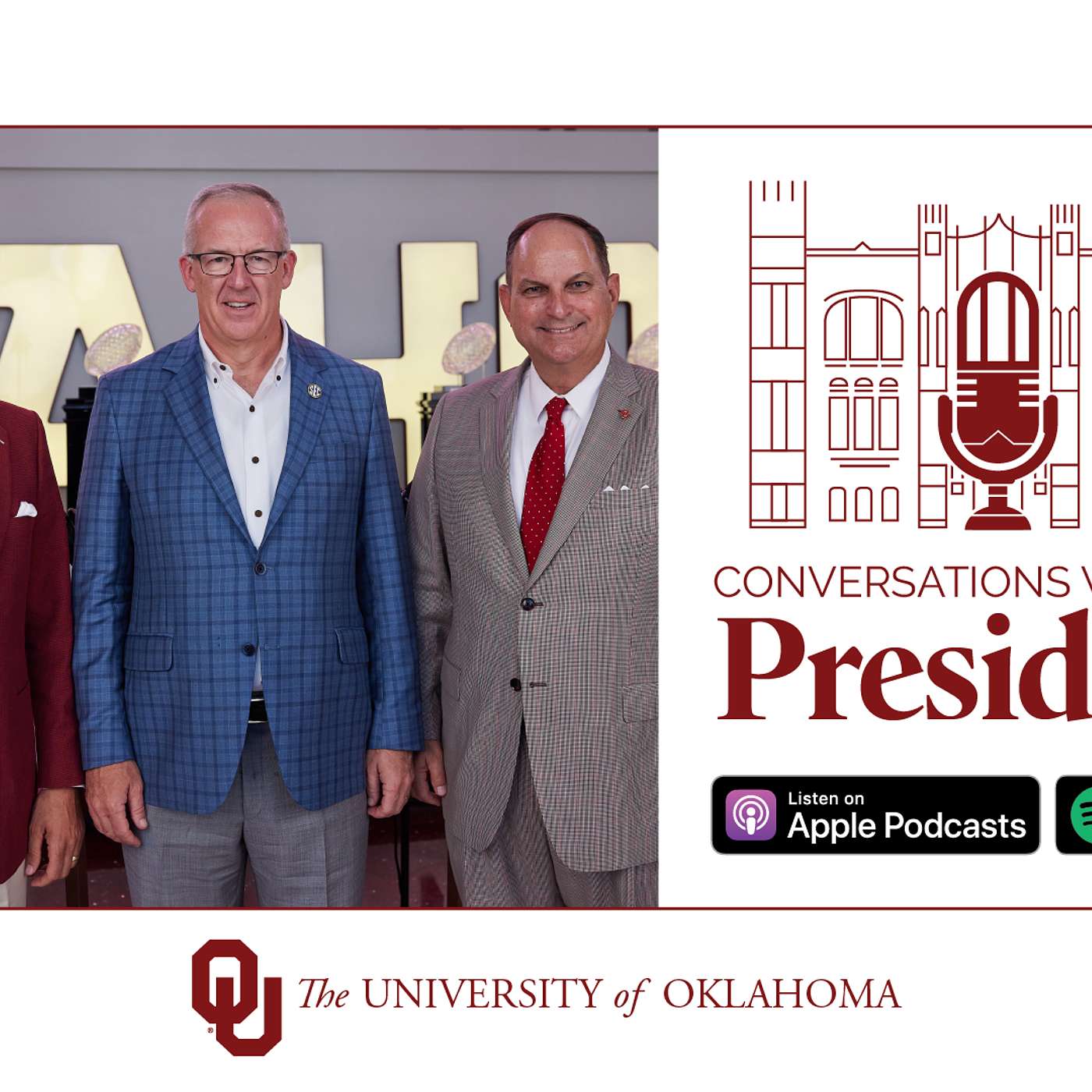 OU X SEC with SEC Commissioner Greg Sankey and OU Athletics Director Joe Castiglione