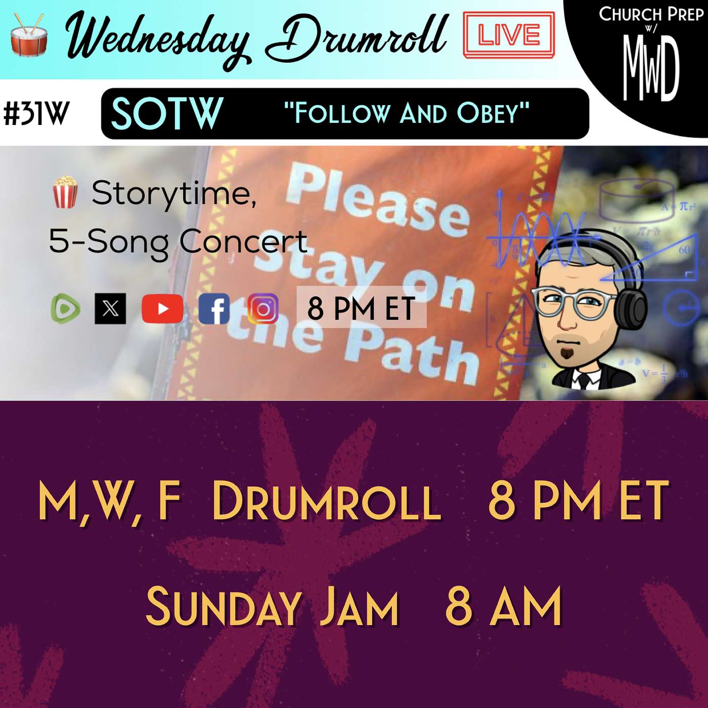 🥁#31W 🍿Storytime: "Follow And Obey" | Church Prep w/ MWD episode artwork