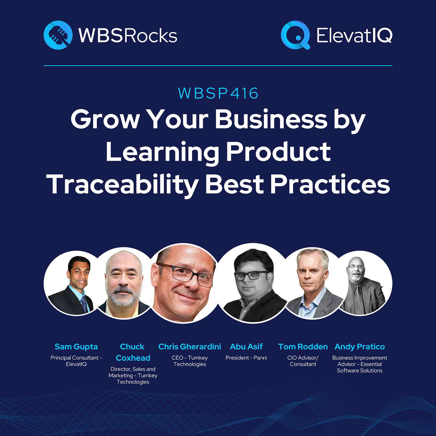 WBSP416: Grow Your Business by Learning Product Traceability Best Practices, a Live Interview w/ a Panel of Experts