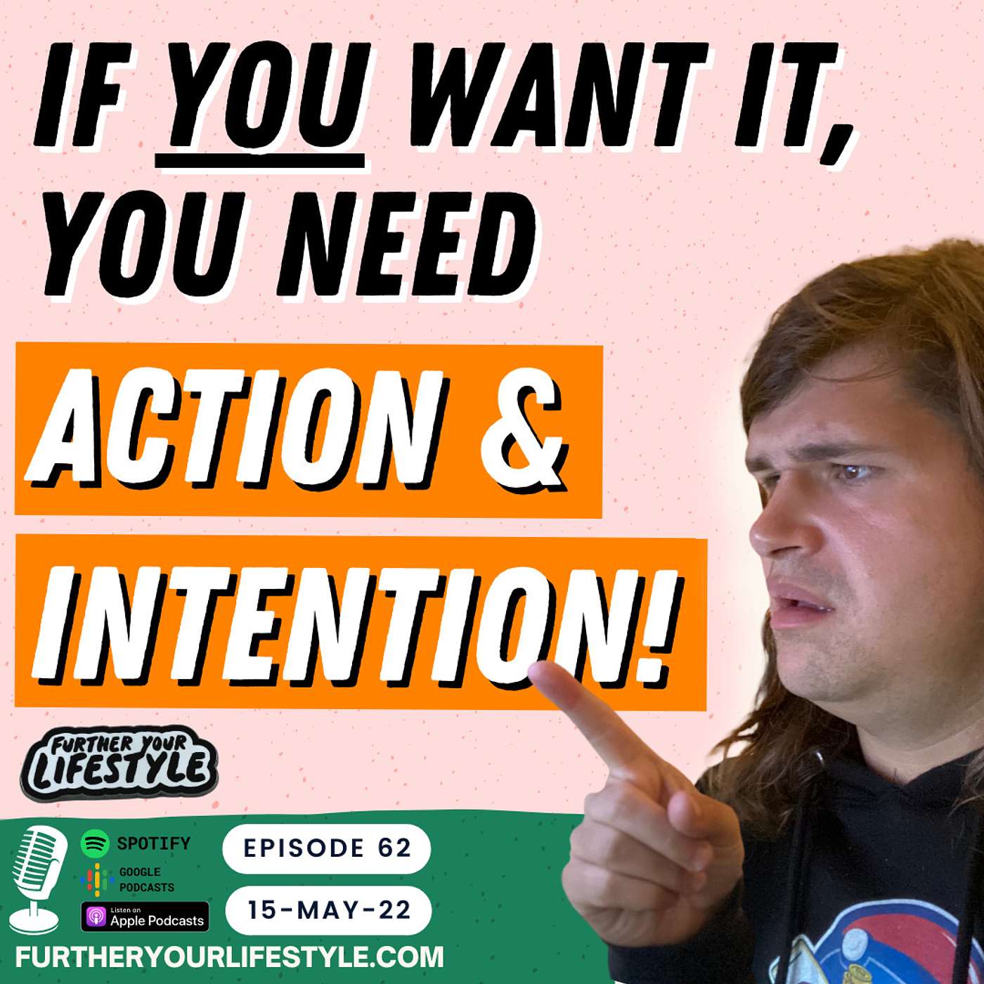 Ep.62 - If you want it, you need ACTION & INTENTION! | Further Your Lifestyle Podcast