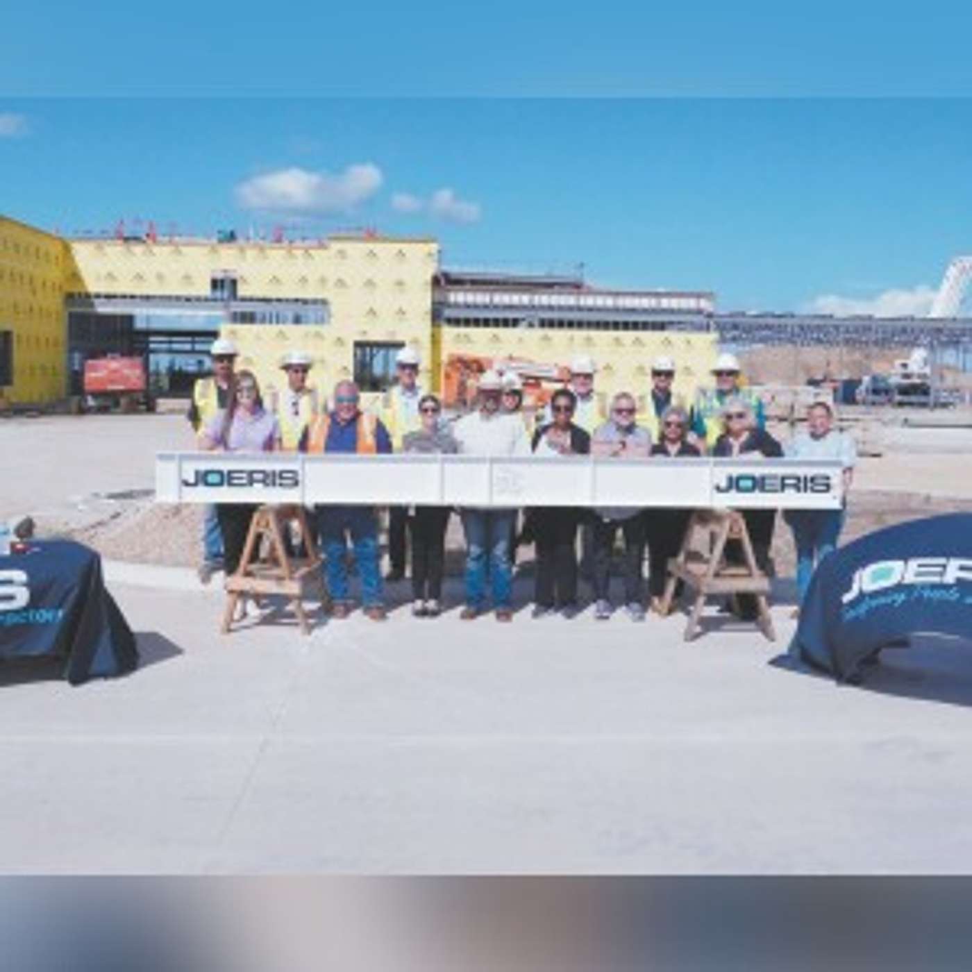 East Central ISD holds 'beam signing' for new elementary school episode artwork