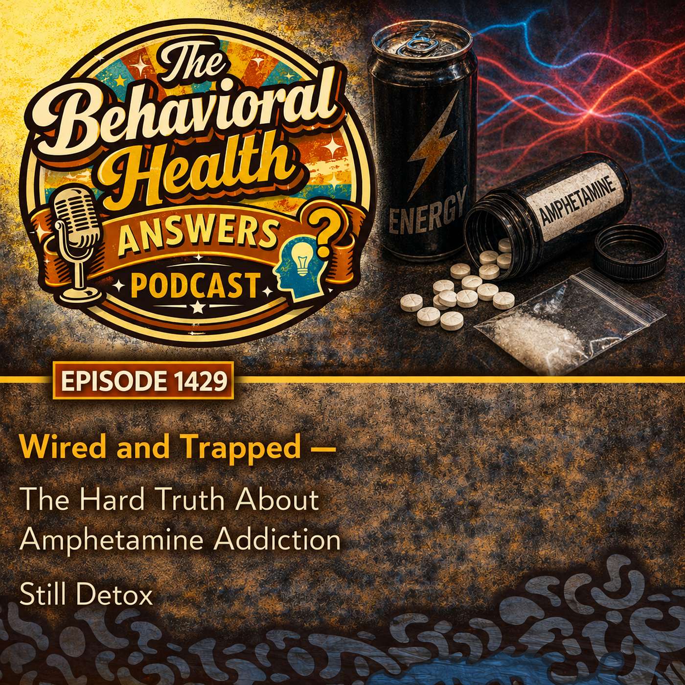 Episode 1429: Wired and Trapped - The Hard Truth About Amphetamine Addiction | Still Detox episode artwork