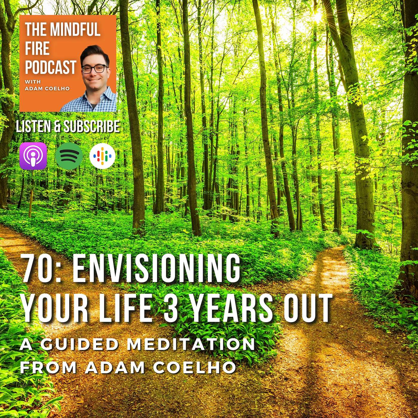 70 : Envisioning Your Life 3 Years Out - A Guided Meditation from Adam Coelho