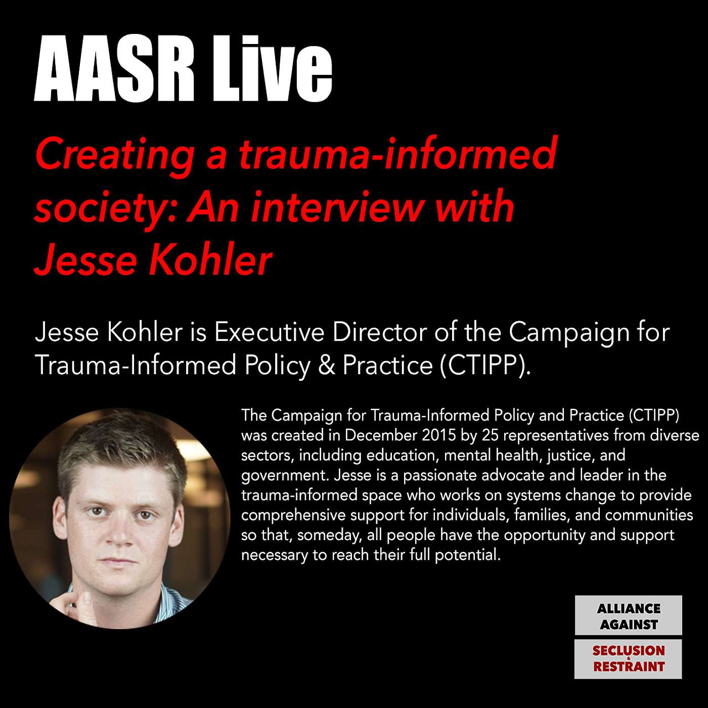 Creating a trauma-informed  society: An interview with  Jesse Kohler