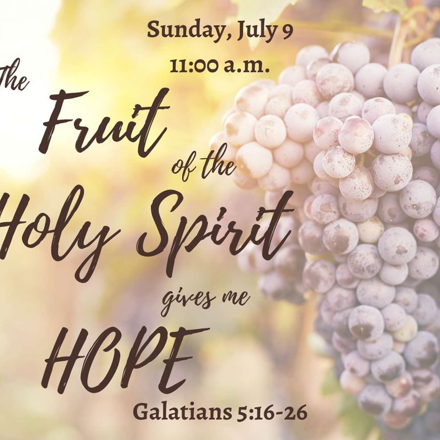 The Fruit Of The Holy Spirit Gives Me Hope