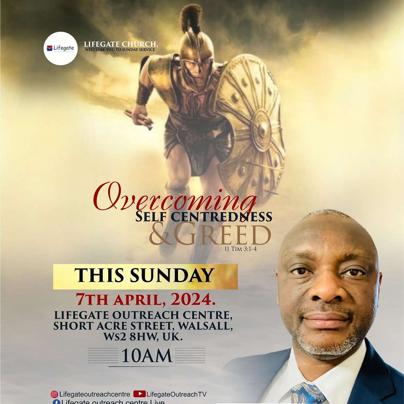 Overcoming Self-Centredness and Greed - Lifegate Church - 7.4.24