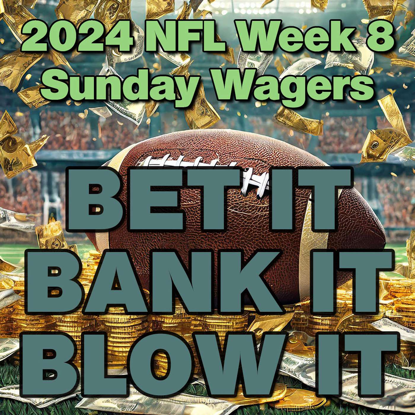 Bet It, Bank It, Blow It: 2024 NFL Week 8: Best Sunday NFL Football Wagers, Bets and Picks episode artwork