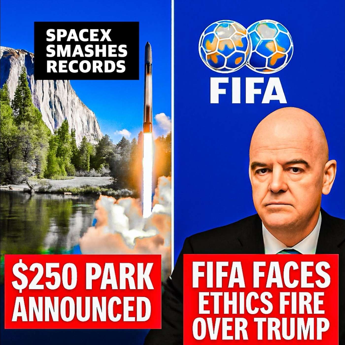 SpaceX Breaks Records, $250 National Park Pass Announced, FIFA Under Ethics Fire episode artwork