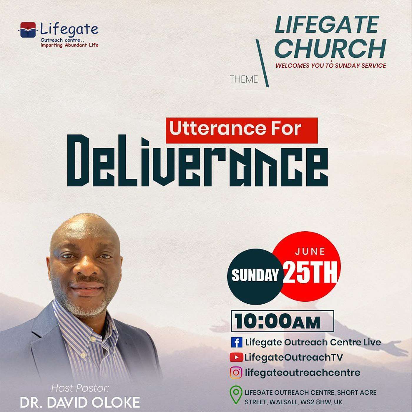 Utterance for Deliverance - Lifegate Church - 25.6.23 episode artwork