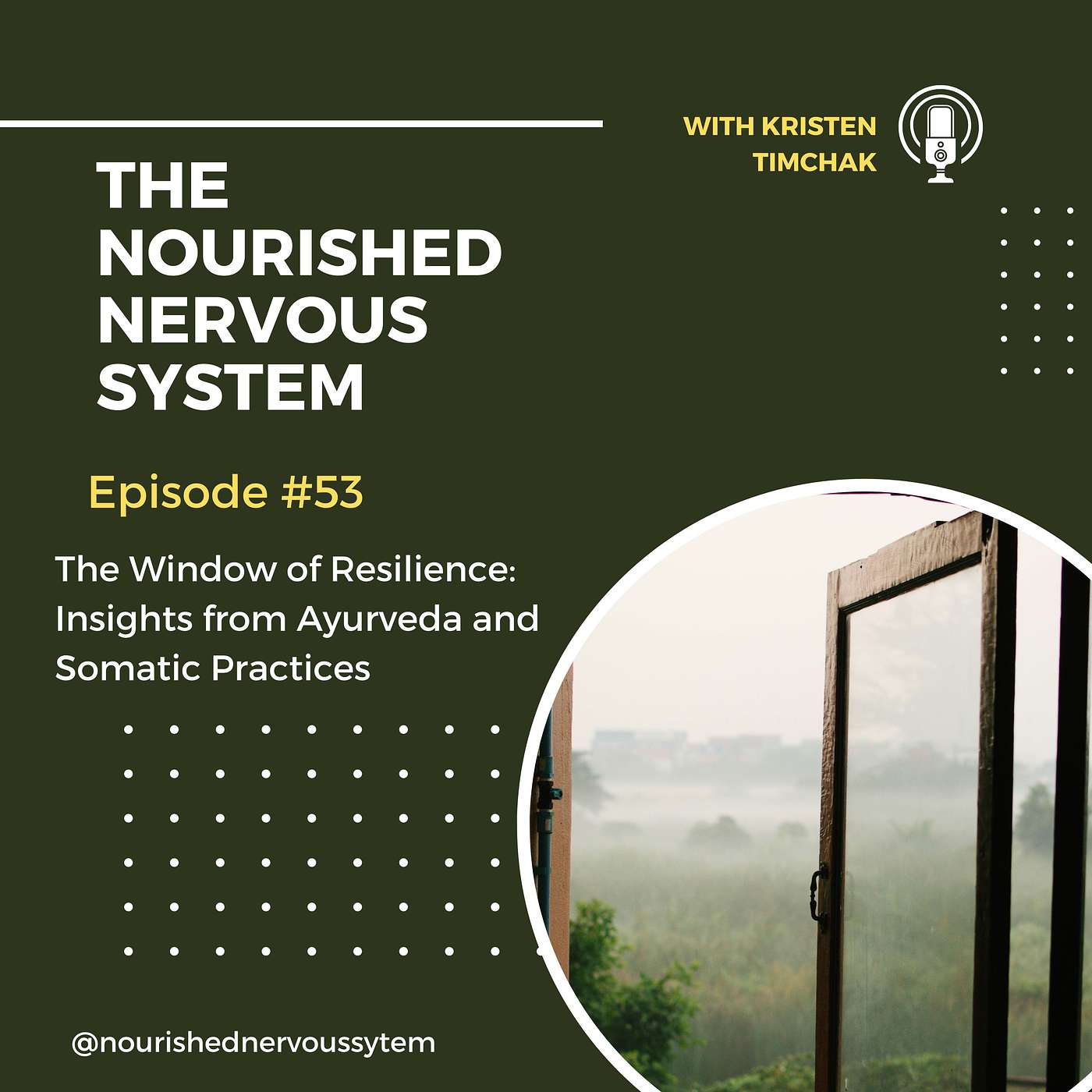 The Nourished Nervous System - The Window of Resilience:  Insights from Ayurveda and Somatic Practices