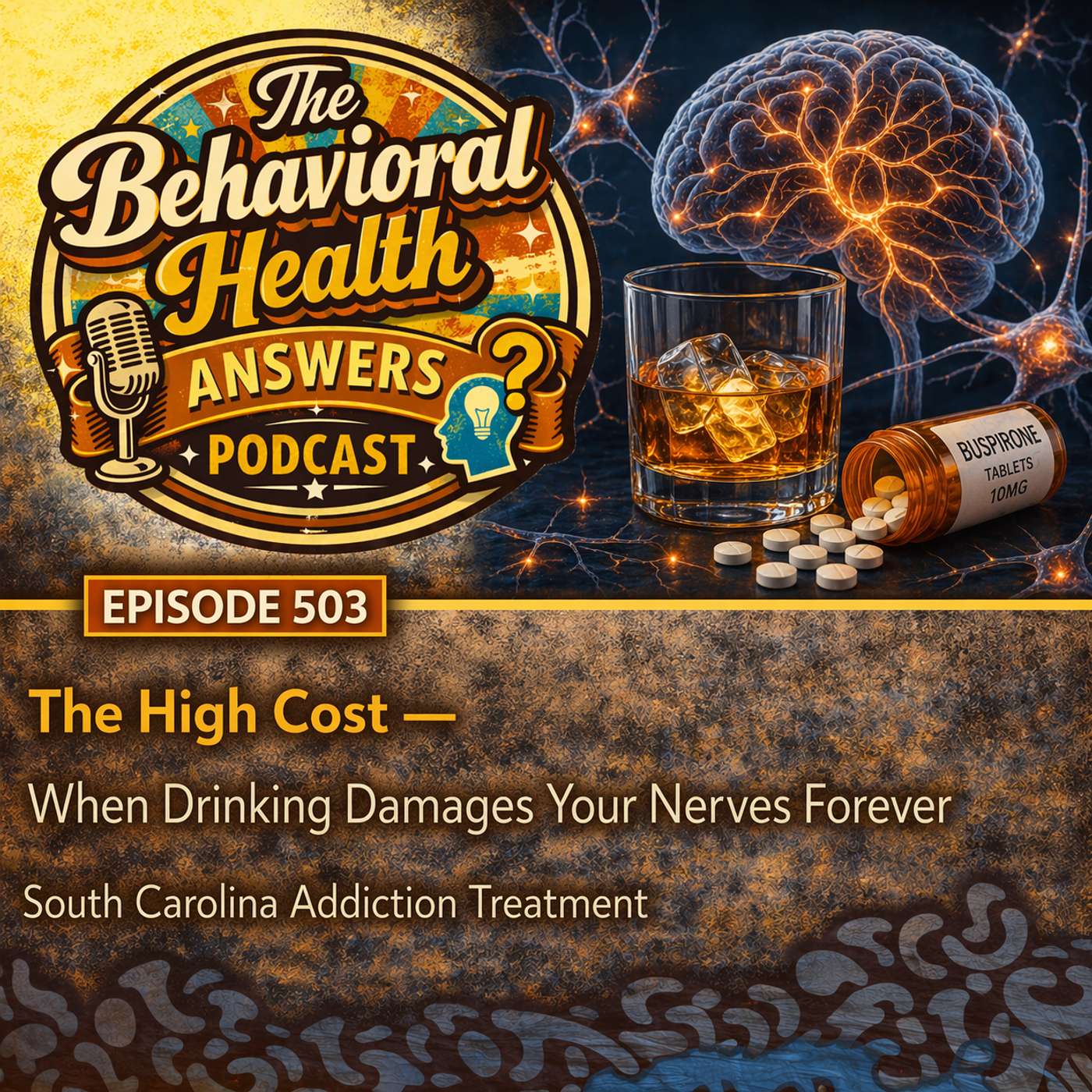 Episode 503: The High Cost - When Drinking Damages Your Nerves Forever | South Carolina Addiction Treatment episode artwork