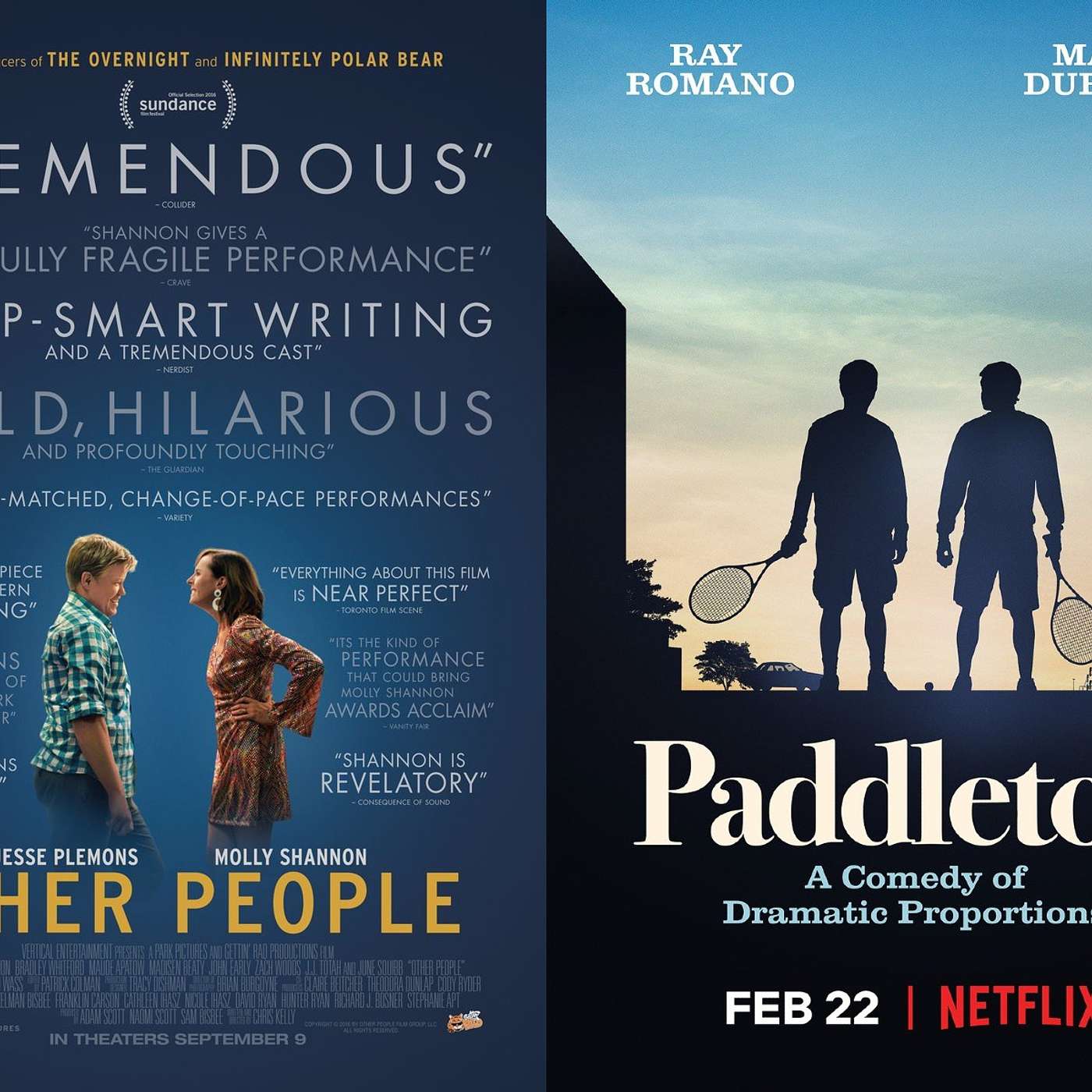 99: Other People (2016) and Paddleton (2019)