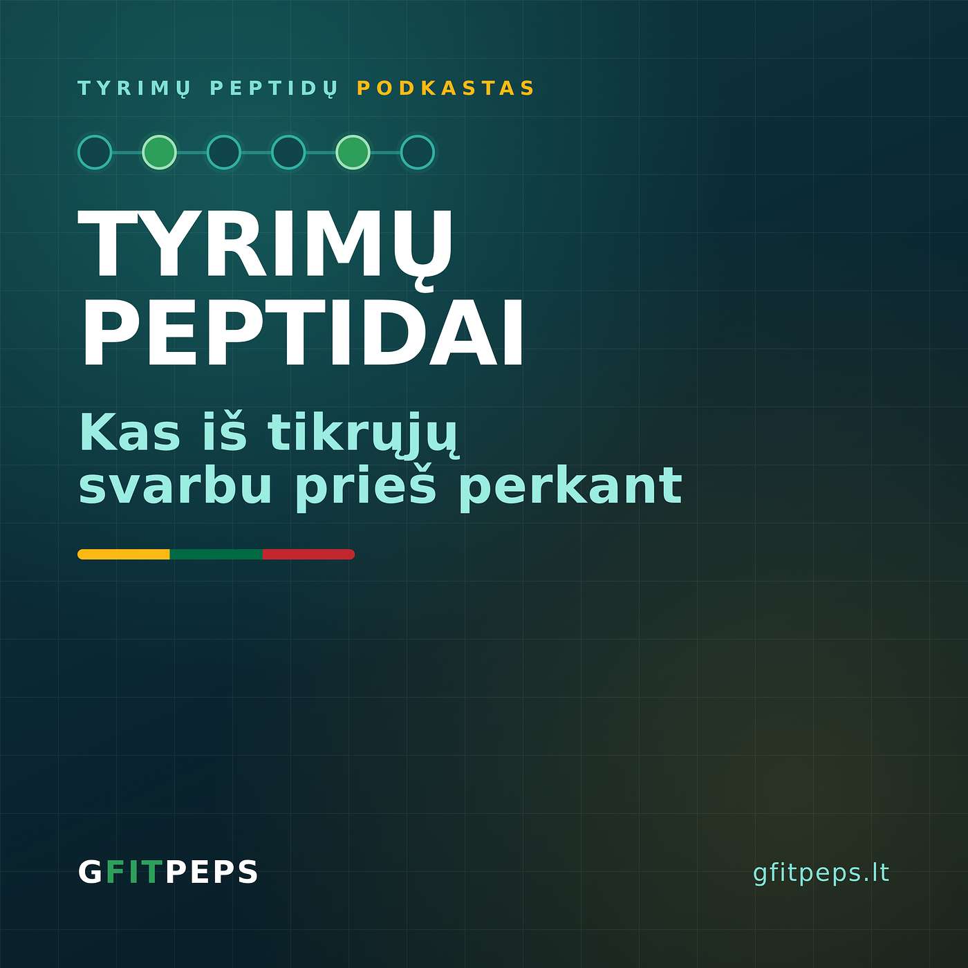 Tyrimų peptidai: kas iš tikrųjų svarbu prieš perkant podcast