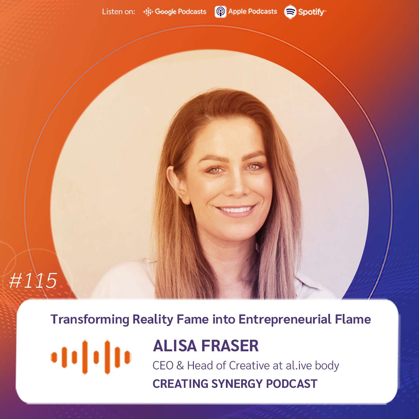 #115 Alisa Fraser CEO & Head of Creative at al.ive body on Transforming Reality Fame into Entrepreneurial Flame