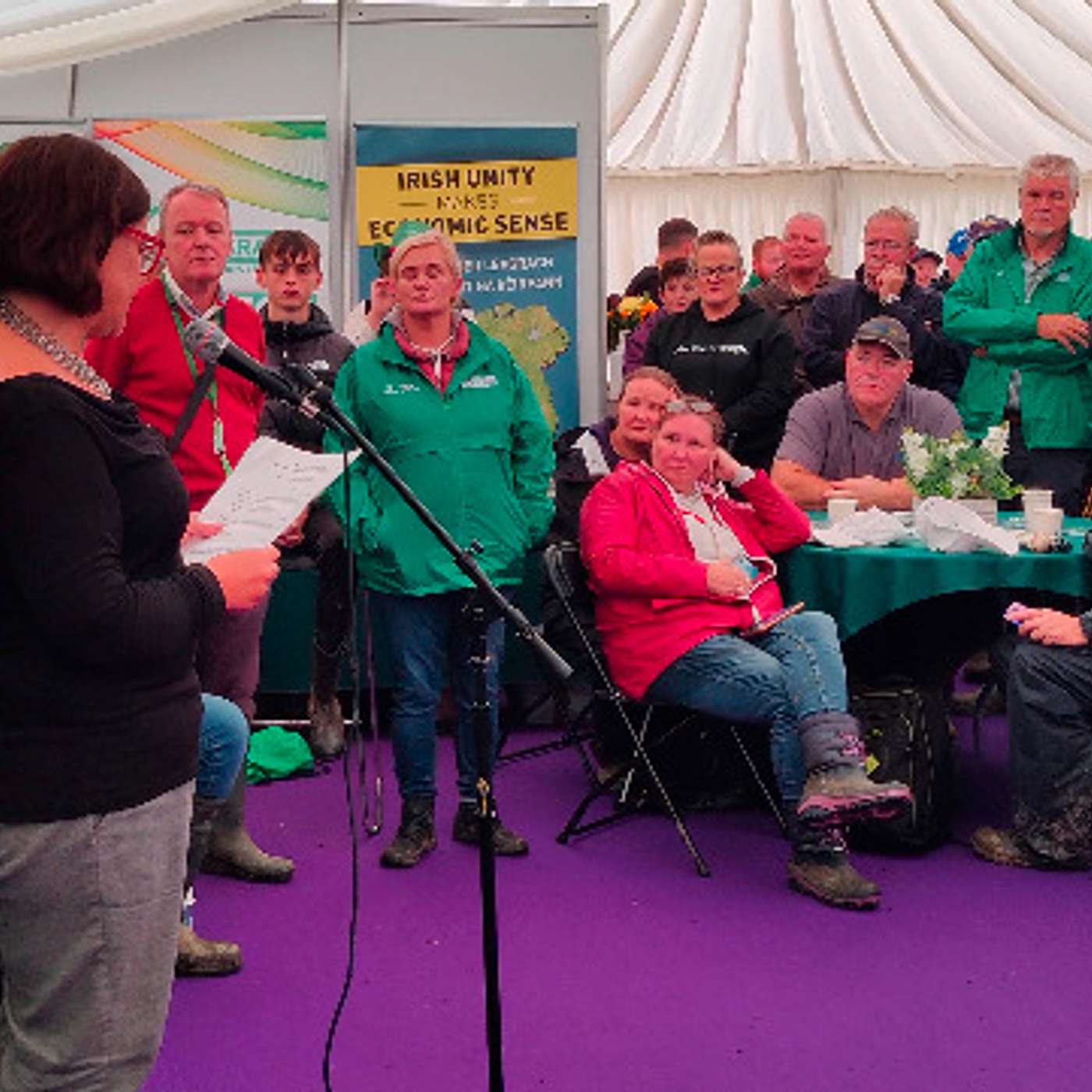 Mary Lou McDonald at the National Ploughing Championships