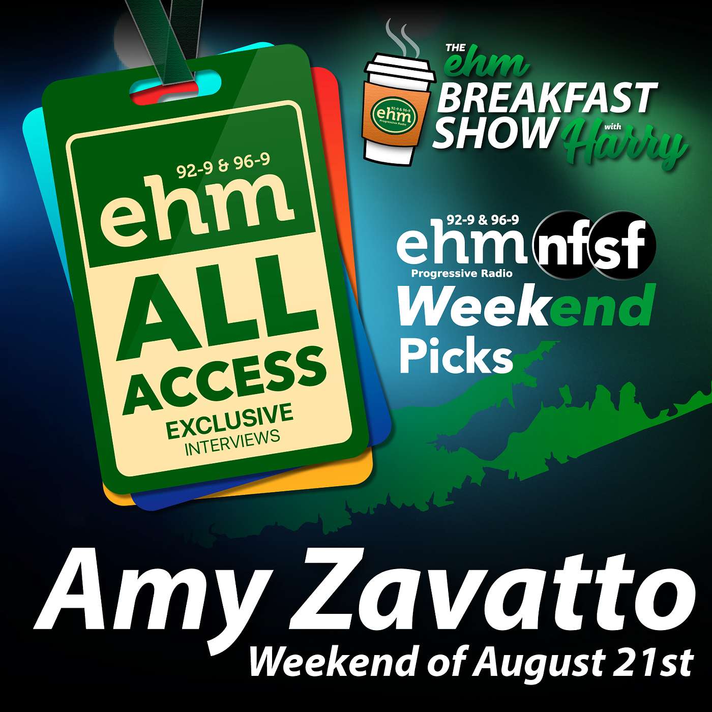 WEHM All Access - EHM Breakfast Show w/ Harry 8.21.26 Weekend Picks - Amy Zavatto episode artwork