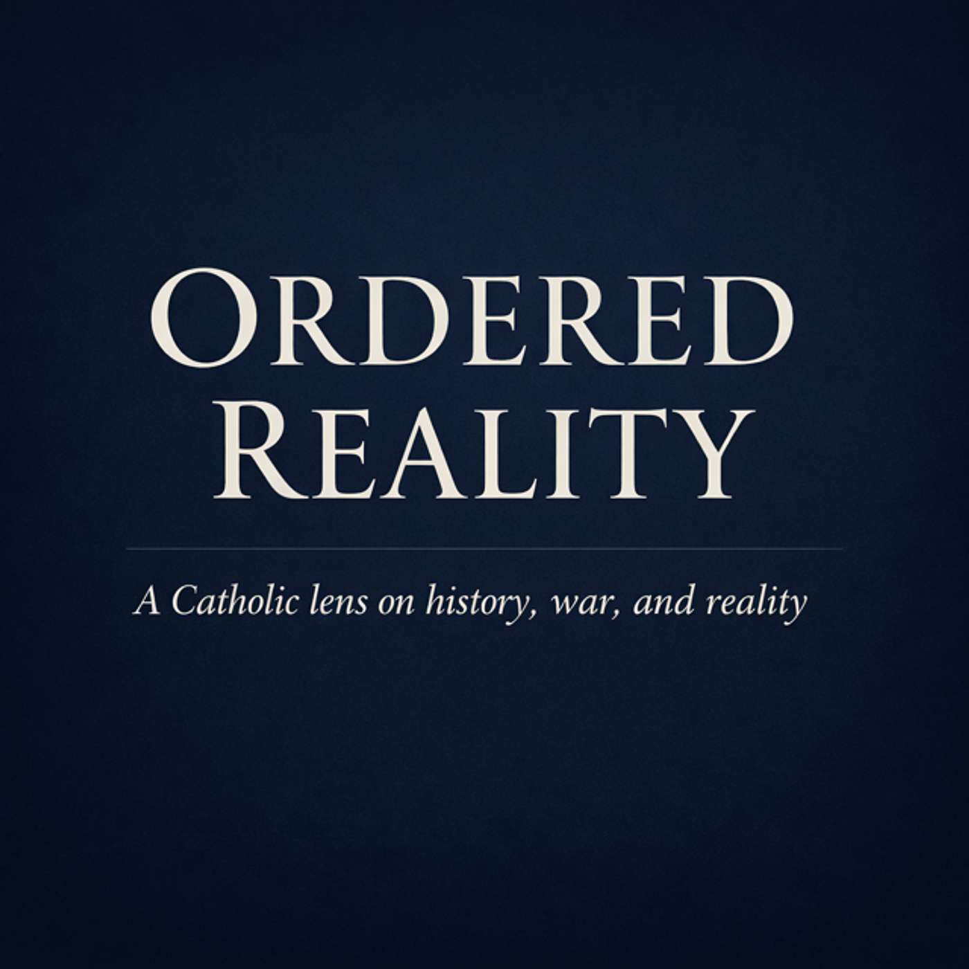 Ordered Reality cover art