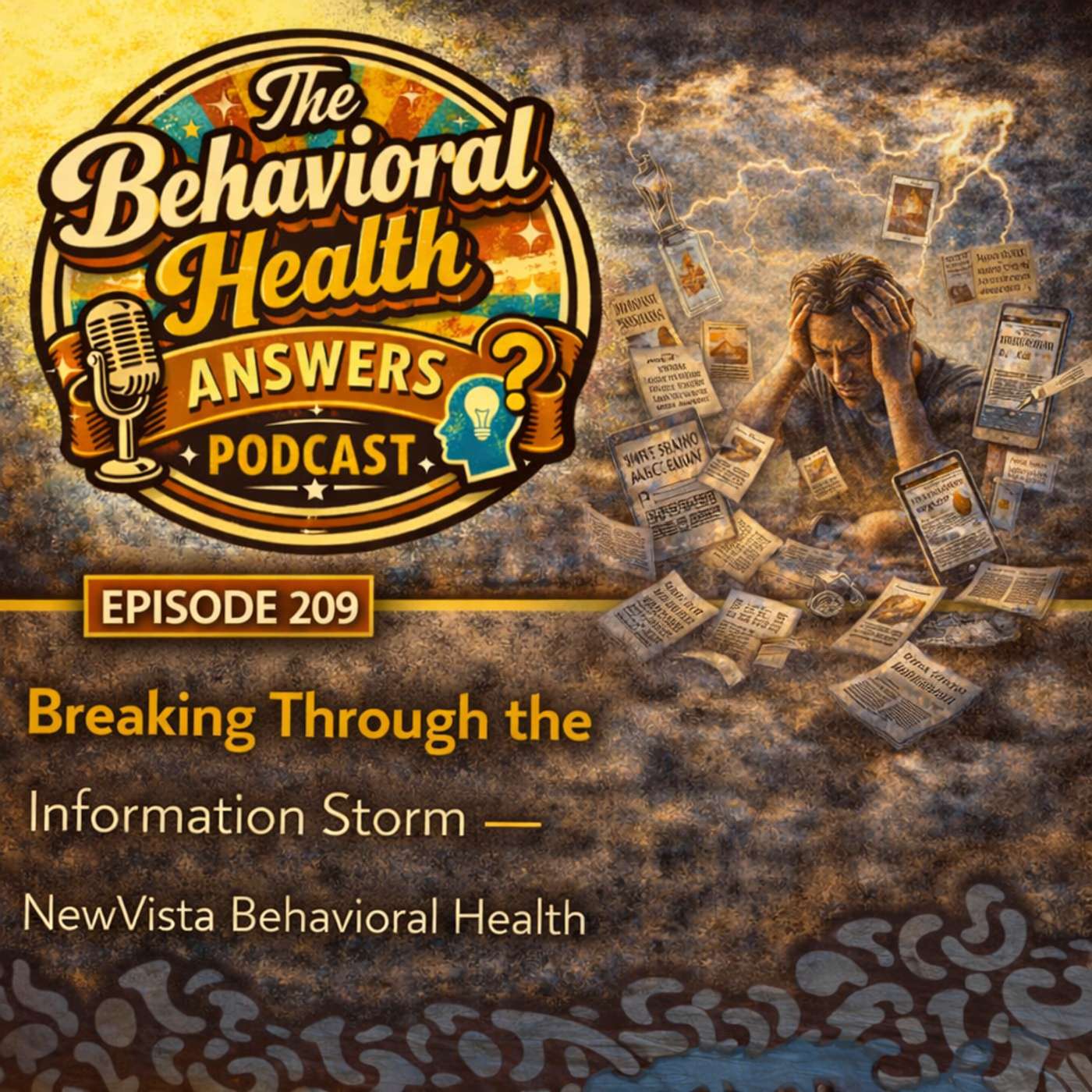 Episode 209: Breaking Through the Information Storm | NewVista Behavioral Health episode artwork